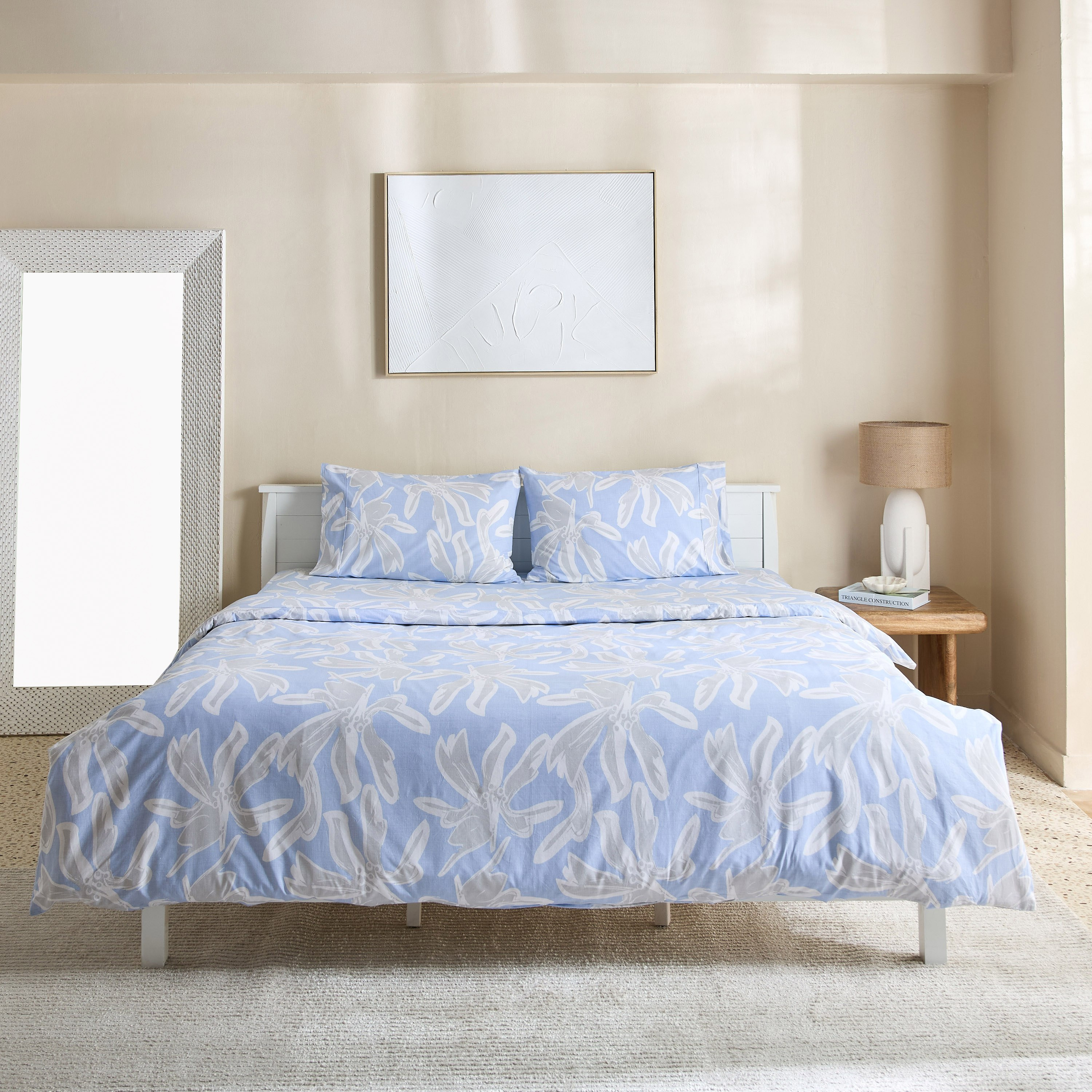 طقم لحاف كوين كينج قطن بطبعات 3 قطع من مالطا إيفيلين - 220x220 سم-hbxhomeware-hbxdecorandfurnishings-image-3