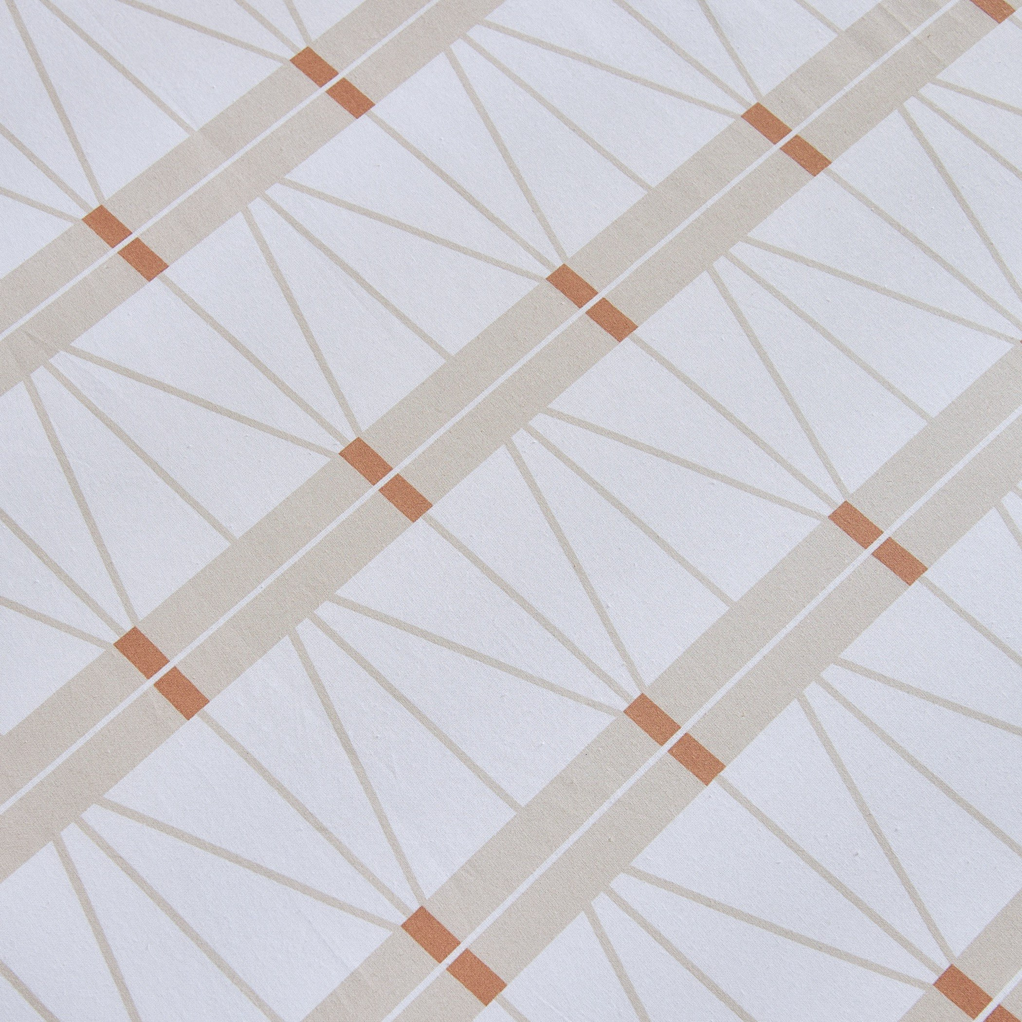 Malta Lattice Printed Cotton Single Fitted Sheet - 90x200+33 cm-hbxhomeware-bedding-fittedsheets-image-5