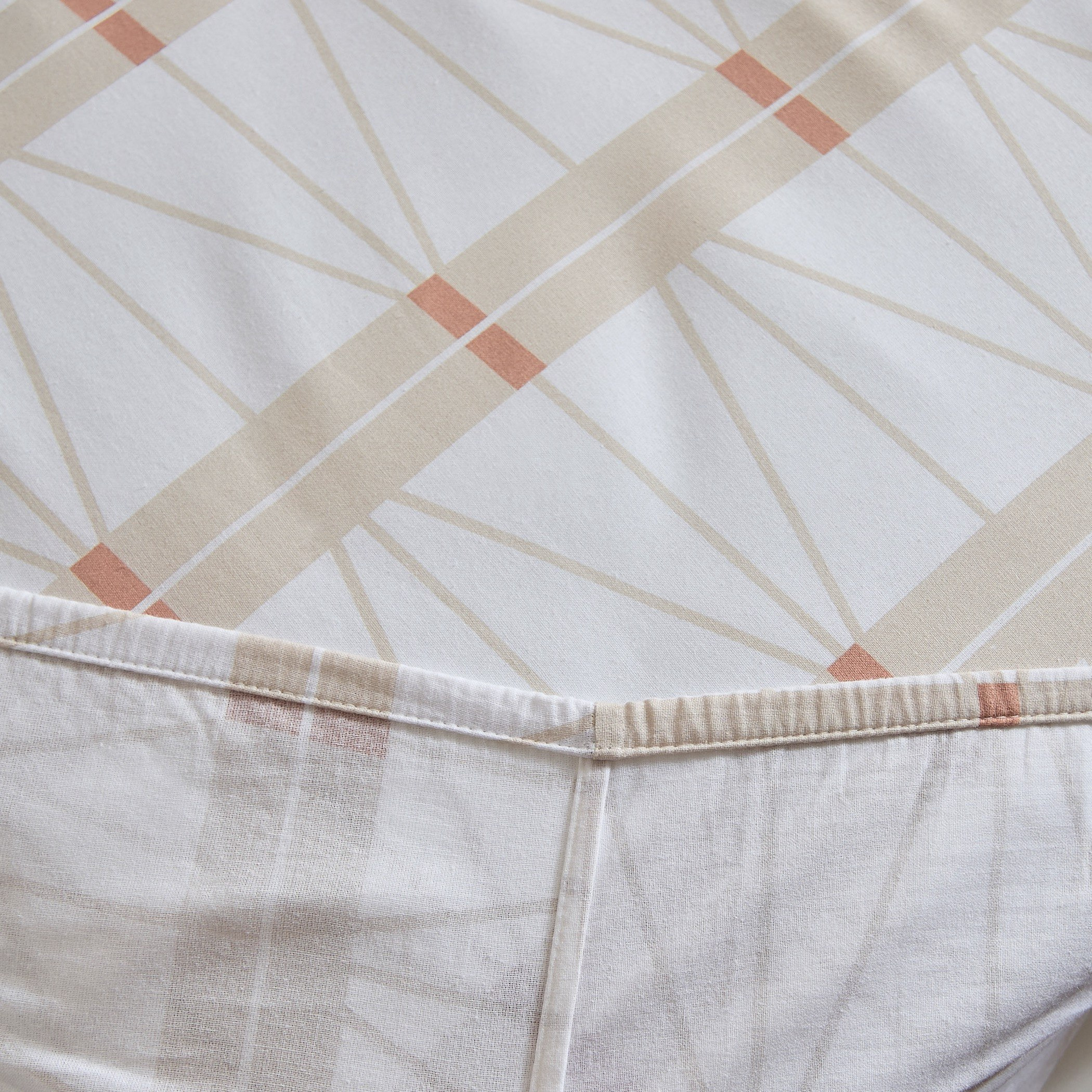 Malta Lattice Printed Cotton Queen Fitted Sheet - 150x200+33 cm-hbxhomeware-bedding-fittedsheets-image-5