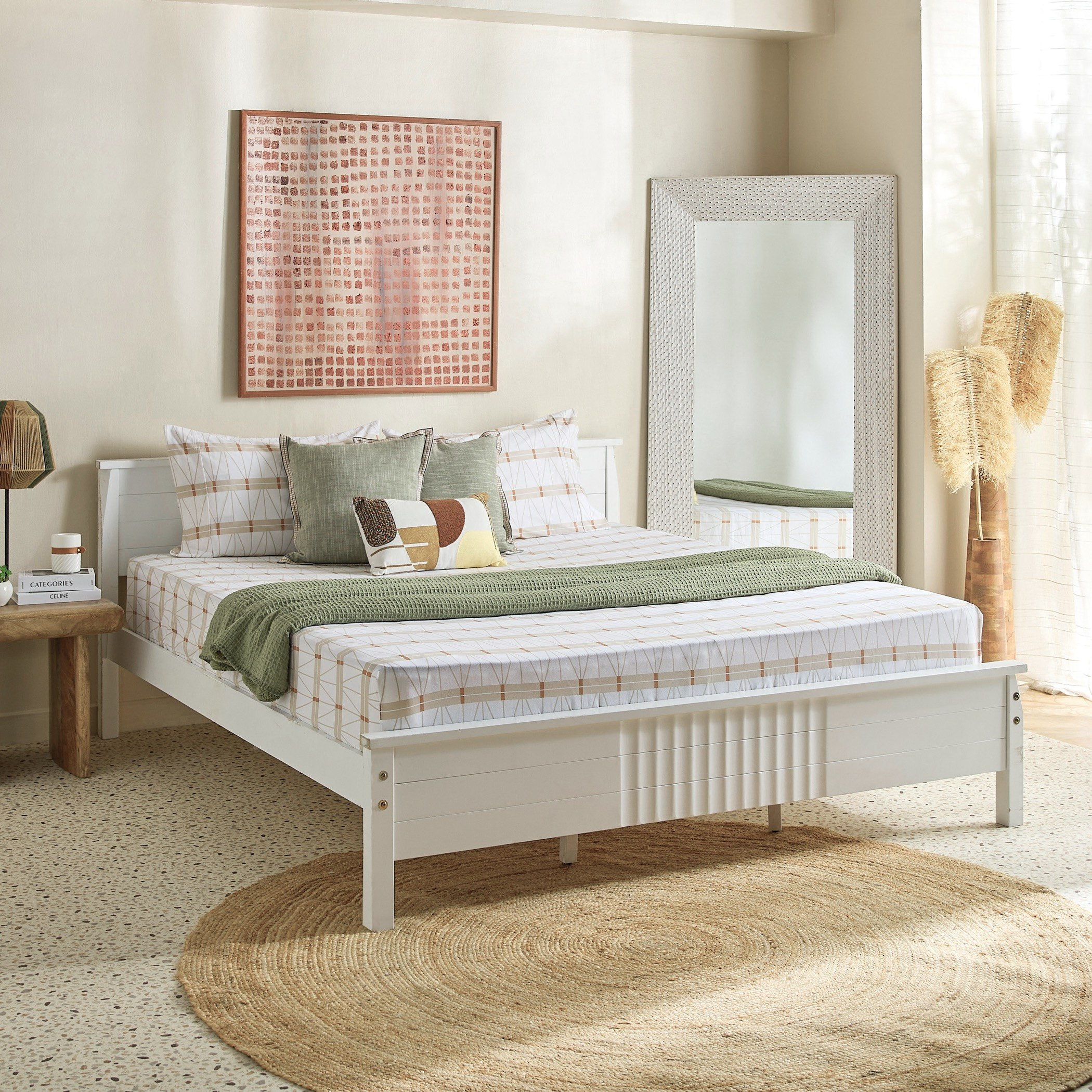 شرشف مطاطي سوبر كينج قطن بطبعات لاتيس من مالطا -200x200+33 سم-hbxhomeware-bedding-fittedsheets-image-7