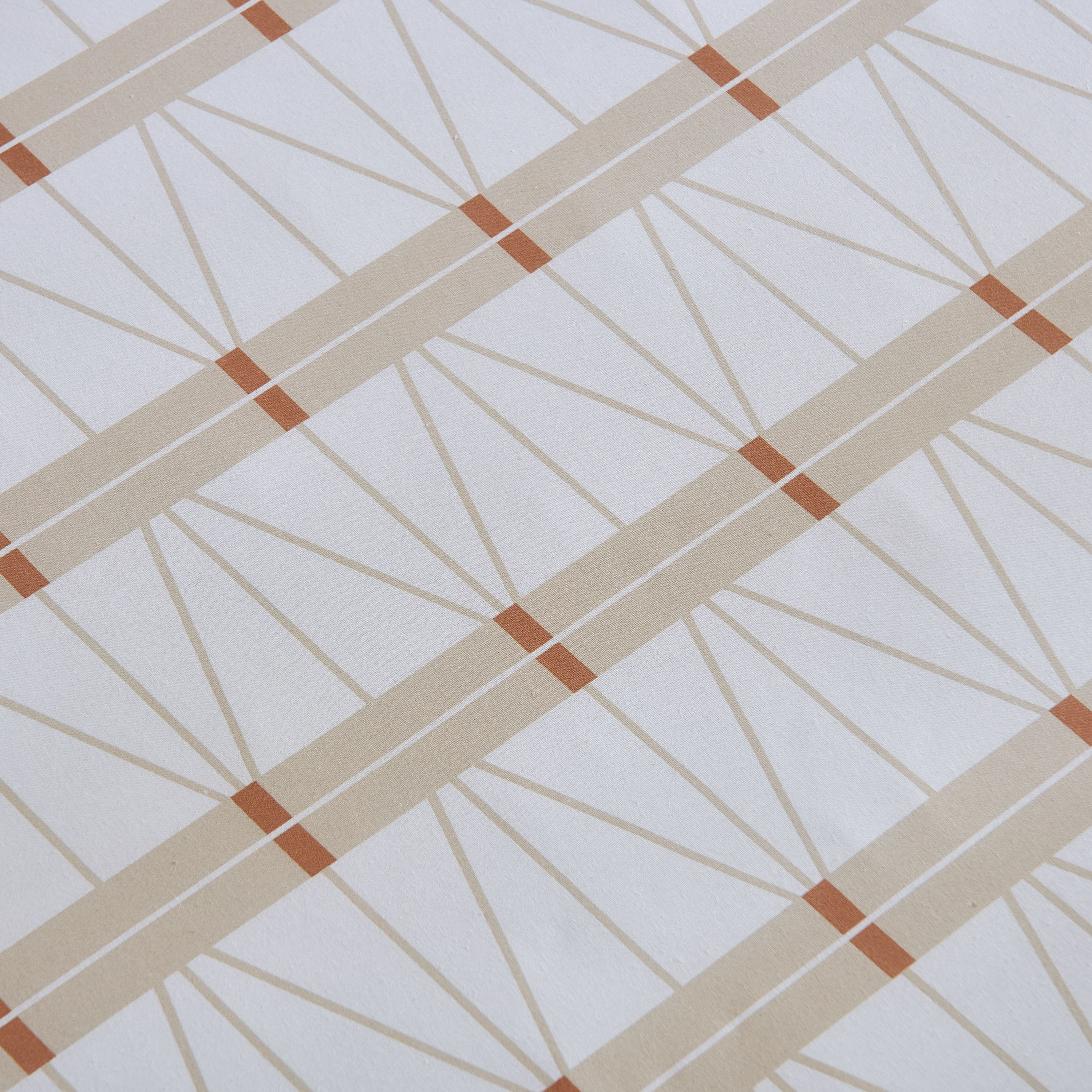 Malta Lattice Printed Cotton King Flat Sheet - 240x260 cm-hbxhomeware-hbxbedroom-image-5
