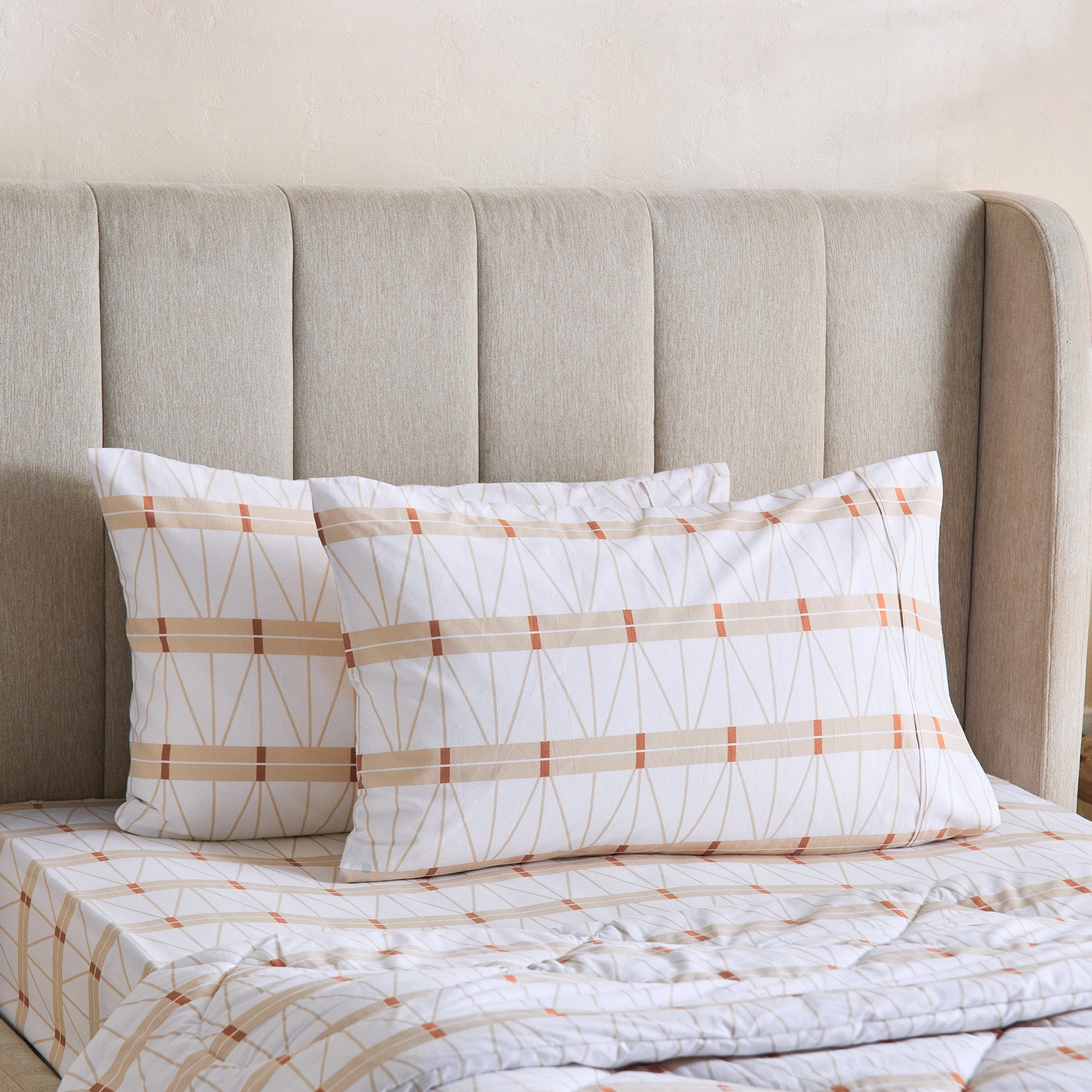 Malta Lattice 2-Piece Printed Cotton Pillowcase Set - 50x75 cm-hbxhomeware-hbxbedroom-image-1
