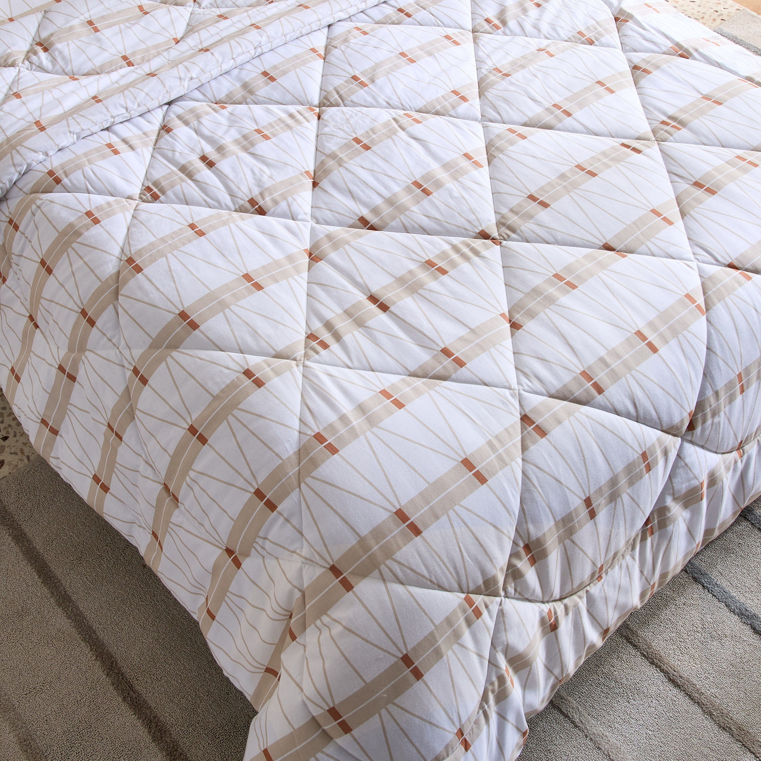 Malta Lattice 2-Piece Printed Cotton Single Comforter Set - 135x220 cm-hbxhomeware-hbxdecorandfurnishings-image-5