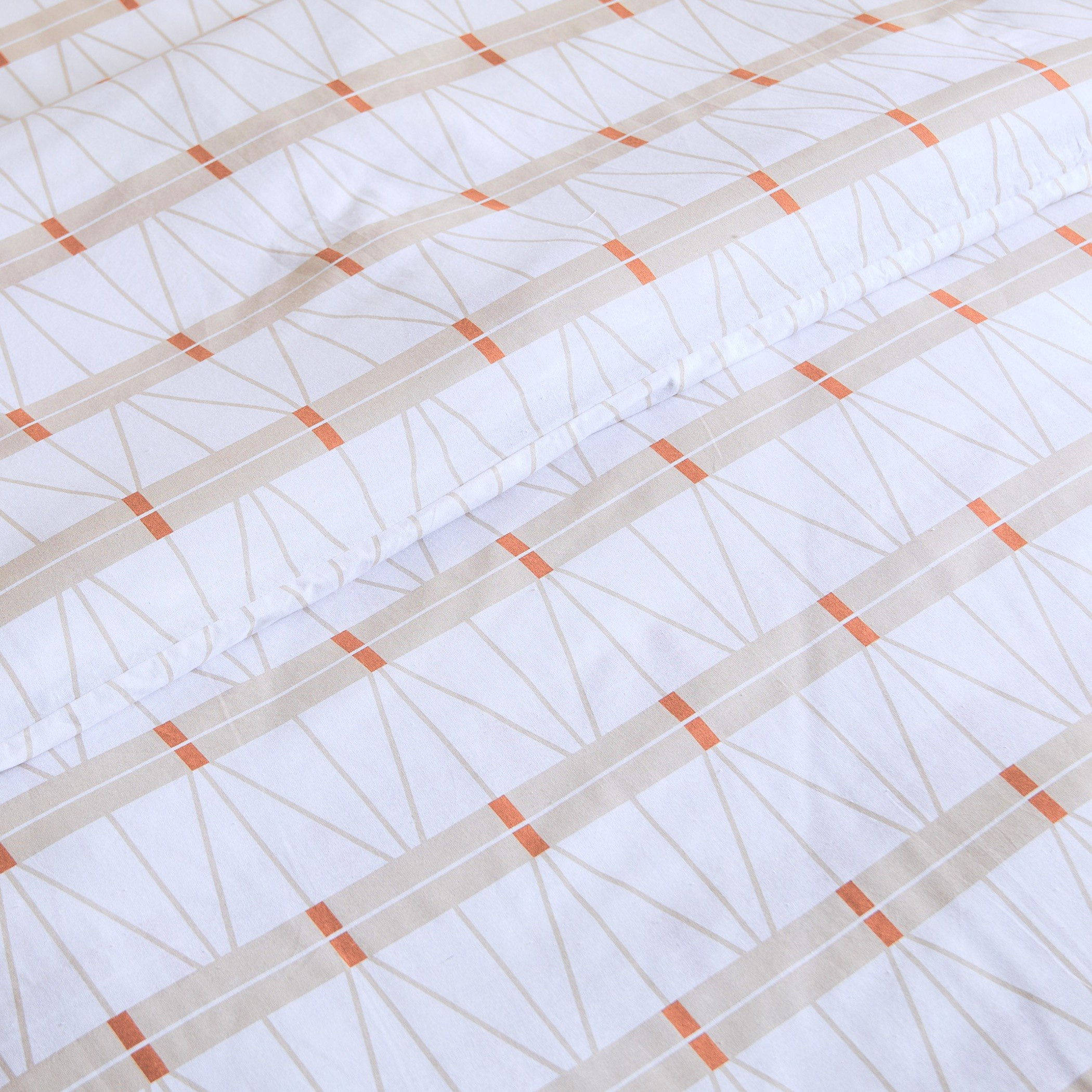 طقم غطاء لحاف مفرد قطن بطبعات قطعتين من مالطا - 135x200 سم-hbxhomeware-hbxdecorandfurnishings-image-4
