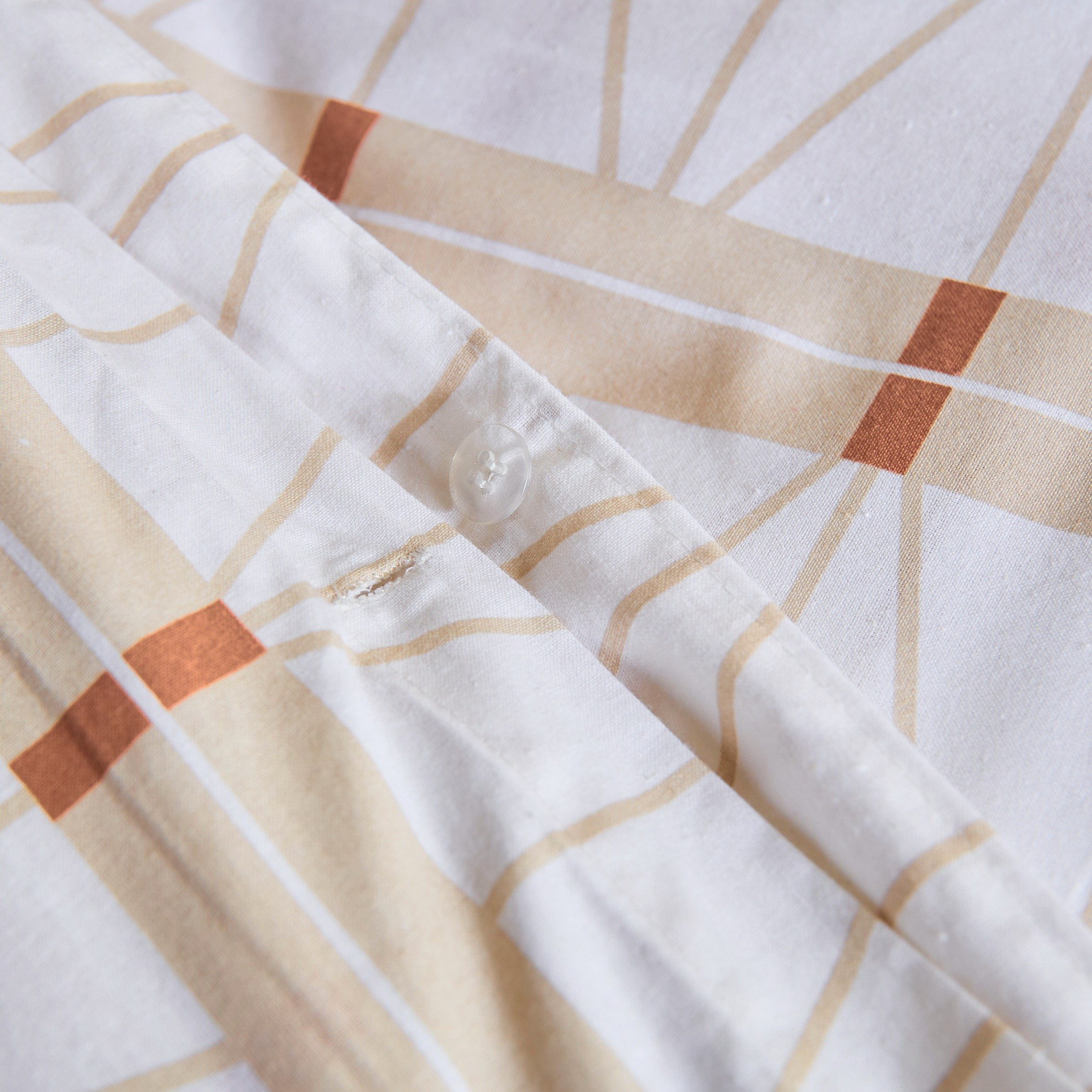 Malta Lattice 3-Piece Printed Cotton Twin Duvet Cover Set - 150x220 cm-hbxhomeware-hbxdecorandfurnishings-image-6