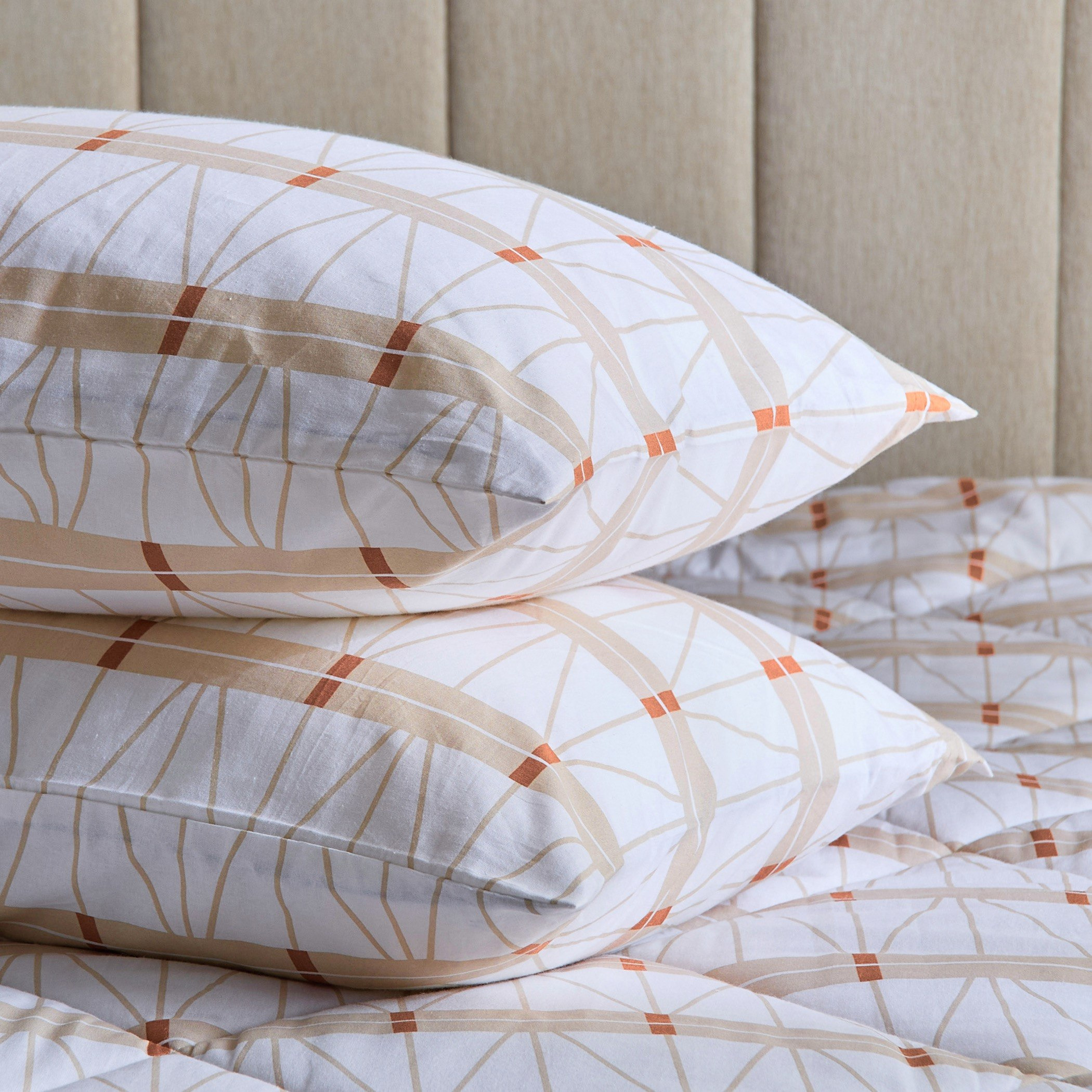 Malta Lattice 3-Piece Printed Cotton Twin Duvet Cover Set - 150x220 cm-hbxhomeware-hbxdecorandfurnishings-image-8