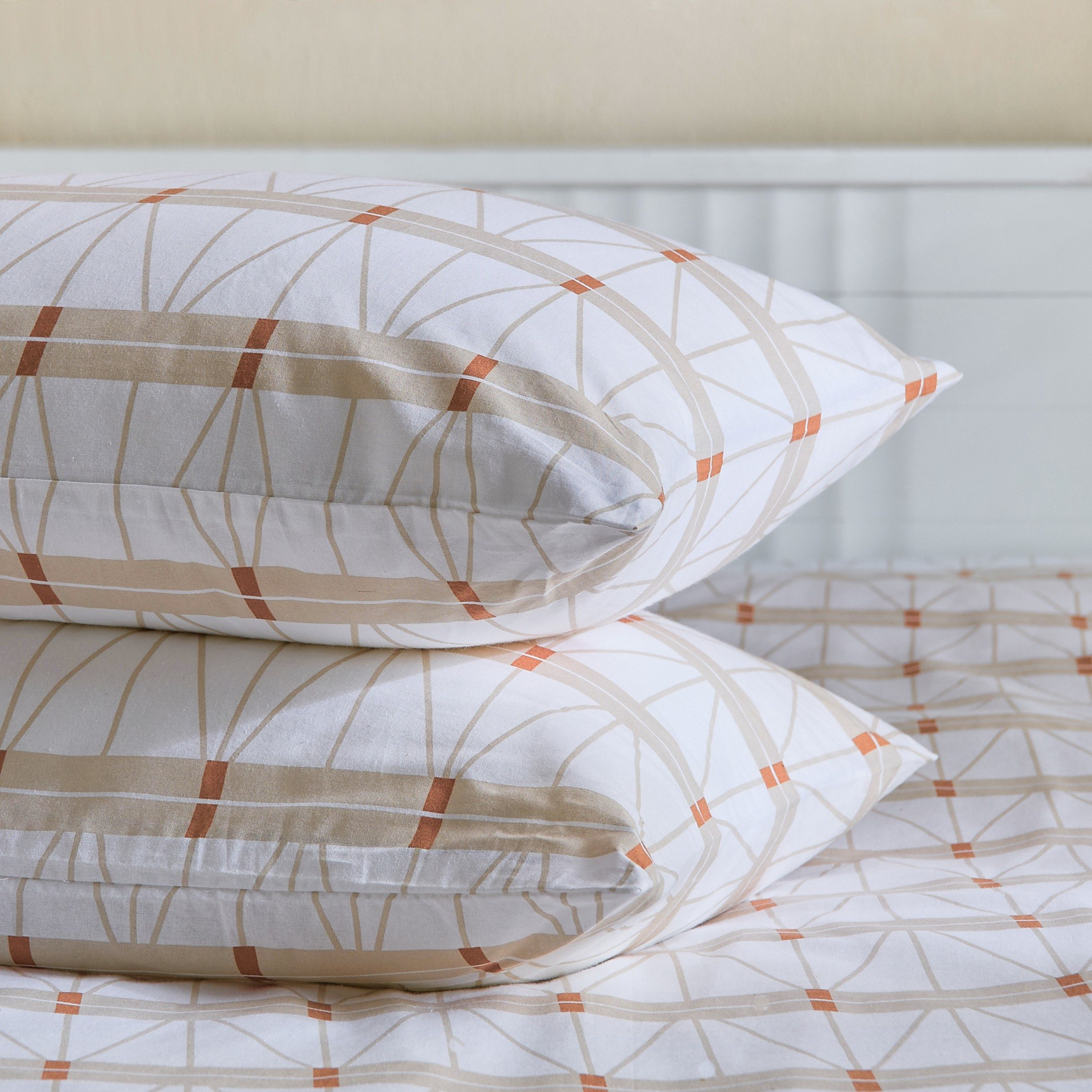 Malta Lattice 3-Piece Printed Cotton Super King Duvet Cover Set - 220x240 cm-hbxhomeware-hbxdecorandfurnishings-image-8