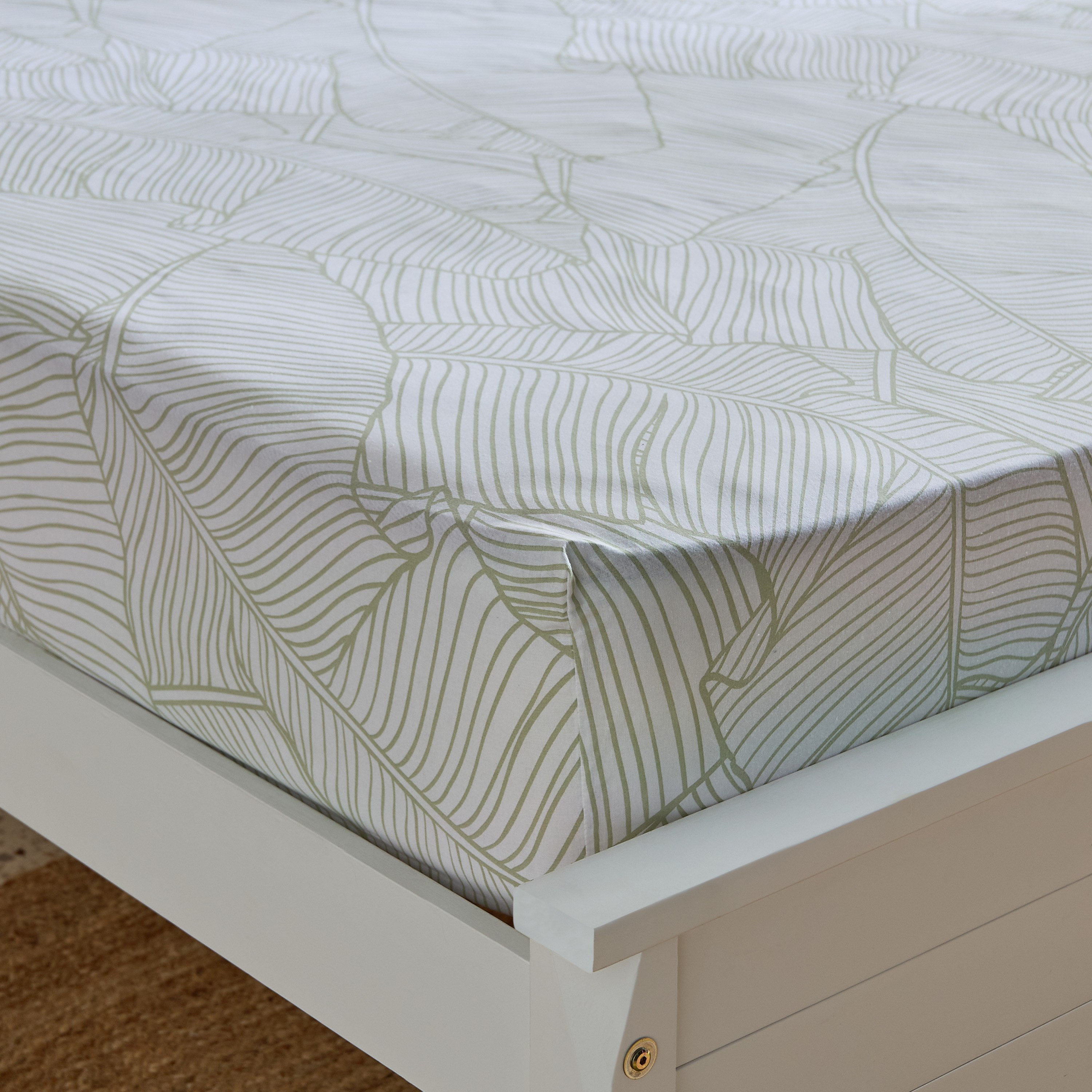Malta-Sylva Printed Cotton Queen Fitted Sheet - 150x200+33 cm-hbxhomeware-bedding-fittedsheets-image-1