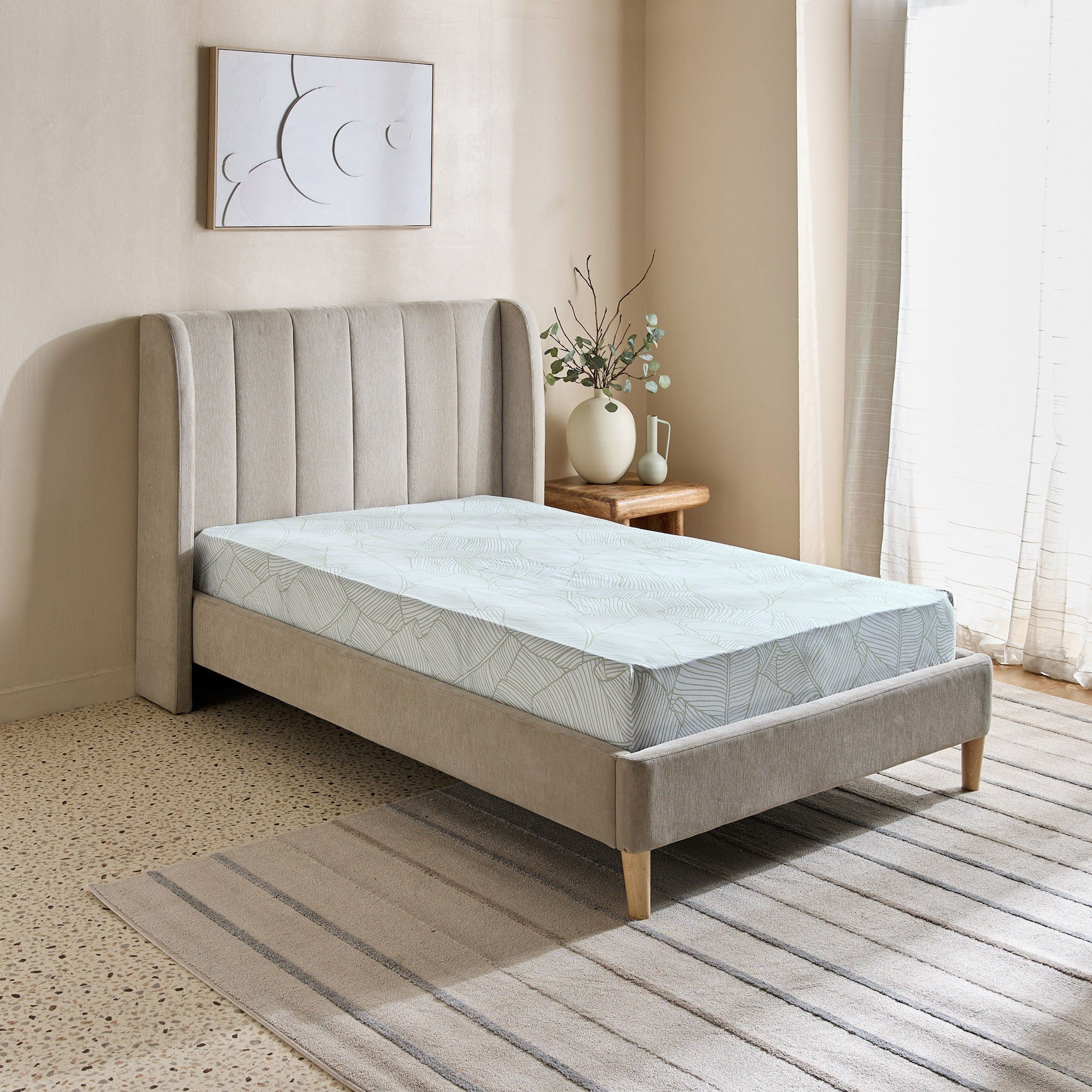 Malta-Sylva Printed Cotton Twin Flat Sheet - 170x260 cm-hbxhomeware-hbxbedroom-image-2