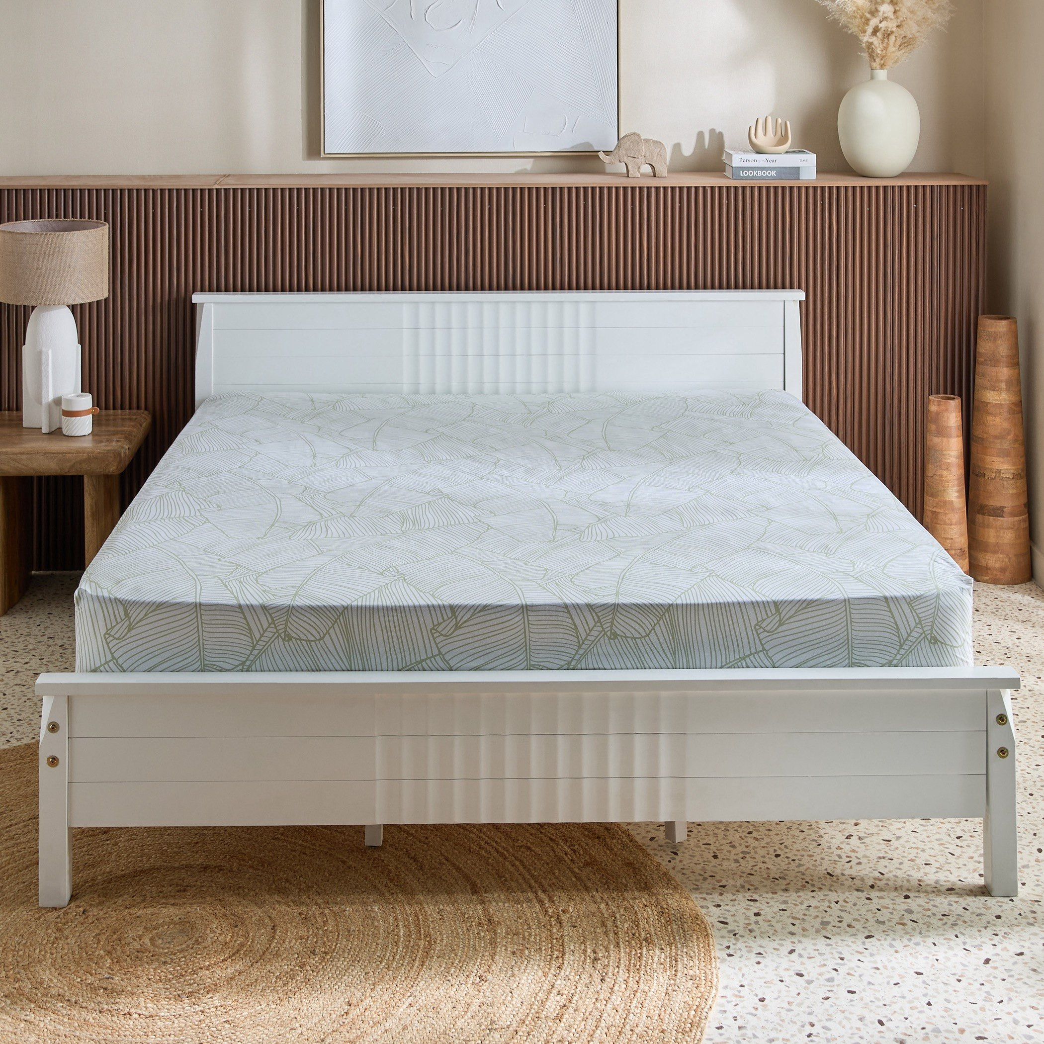 Malta-Sylva Printed Cotton King Flat Sheet - 240x260 cm-hbxhomeware-hbxbedroom-image-3