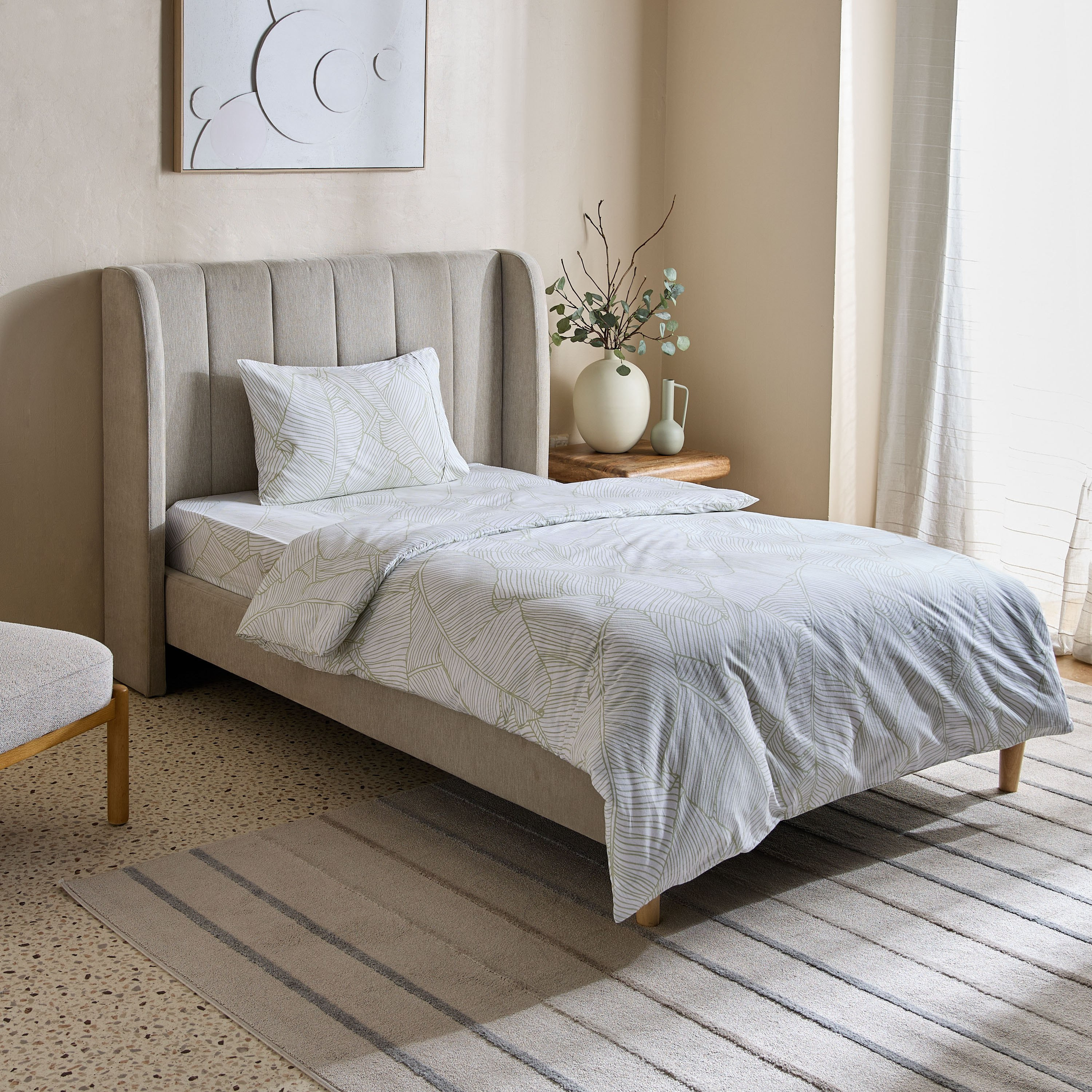 Malta-Sylva 2-Piece Printed Cotton Single Duvet Cover Set - 135x200 cm-hbxhomeware-hbxdecorandfurnishings-image-2