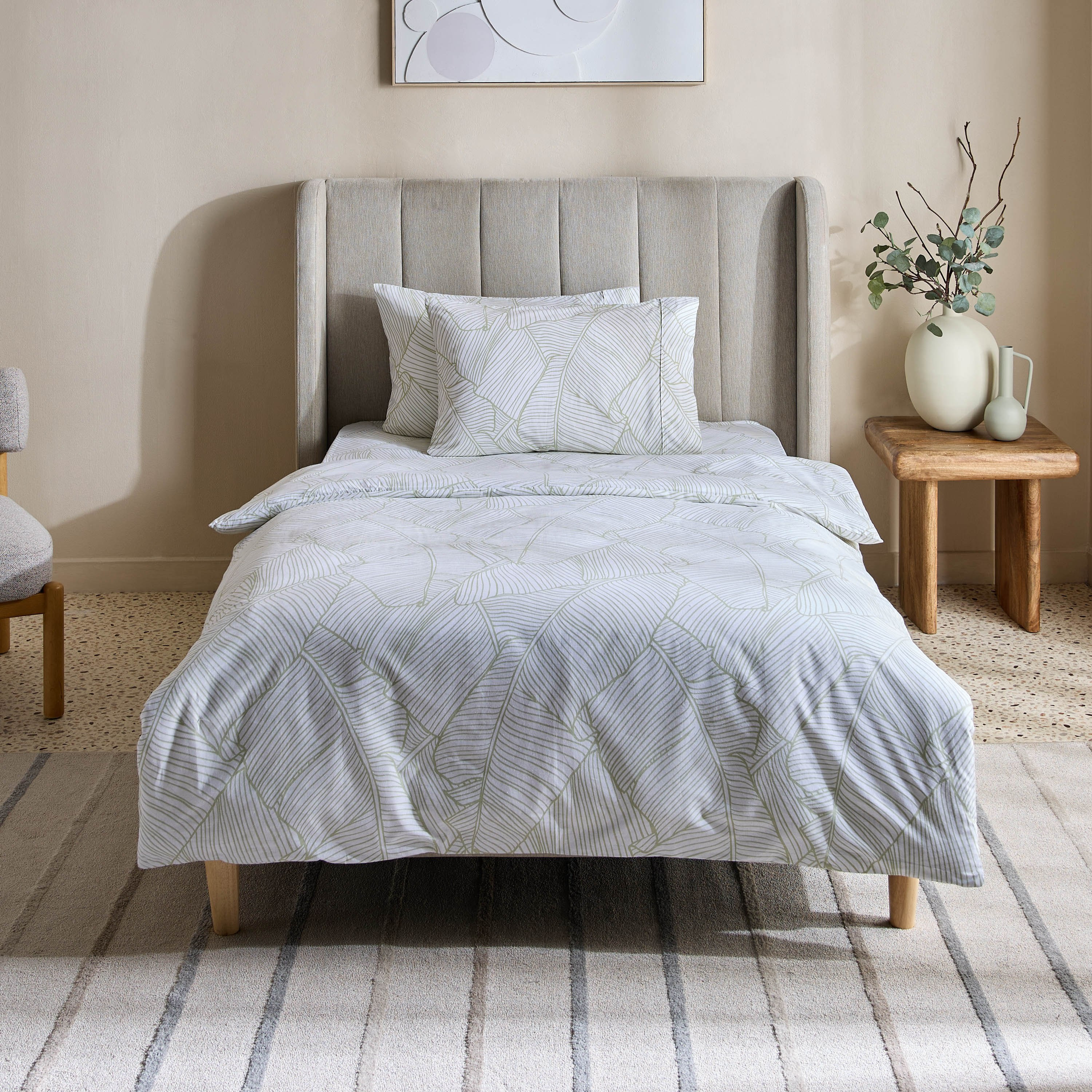 Malta-Sylva 3-Piece Printed Cotton Twin Duvet Cover Set - 150x220 cm-hbxhomeware-hbxdecorandfurnishings-image-3