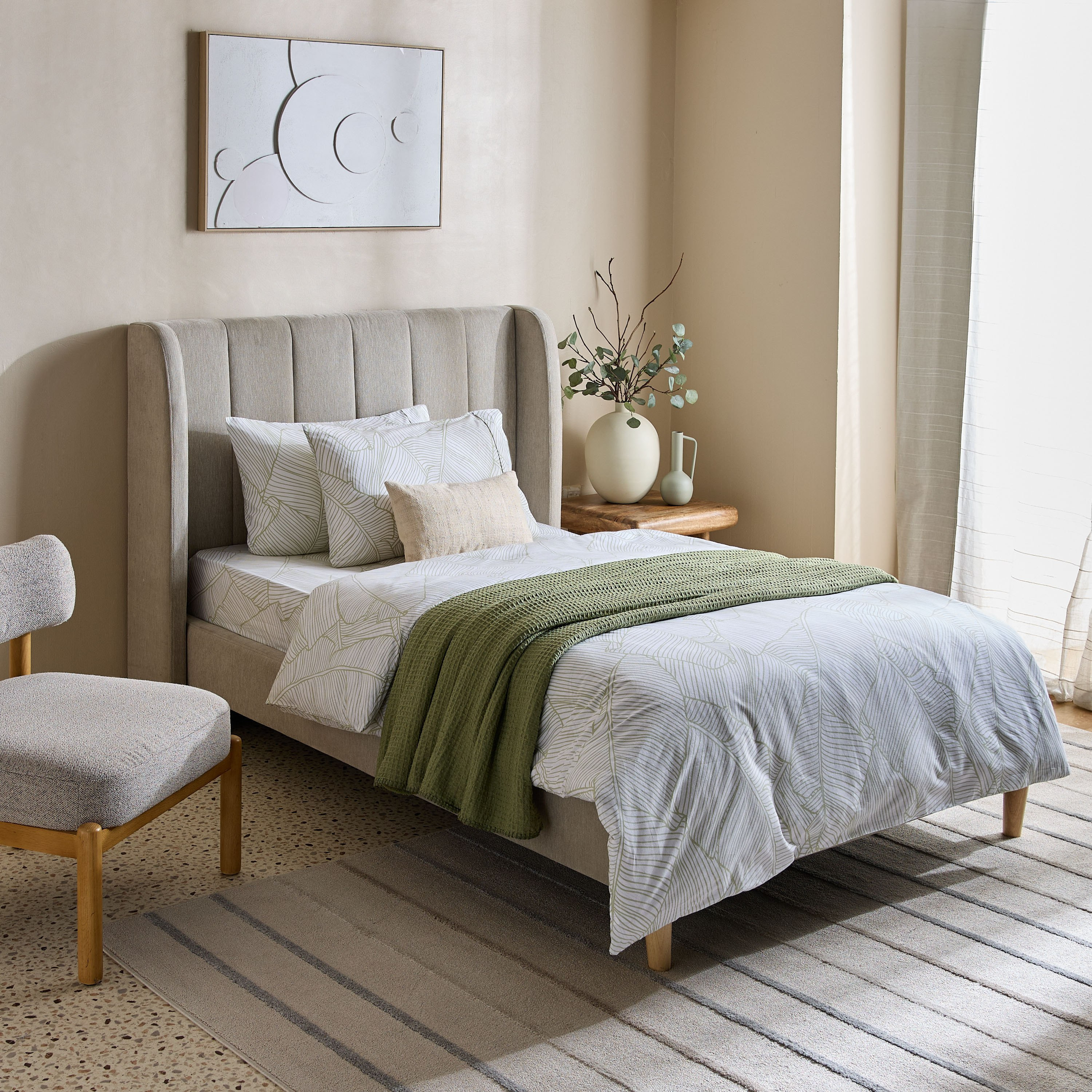 Malta-Sylva 3-Piece Printed Cotton Twin Duvet Cover Set - 150x220 cm-hbxhomeware-hbxdecorandfurnishings-image-9