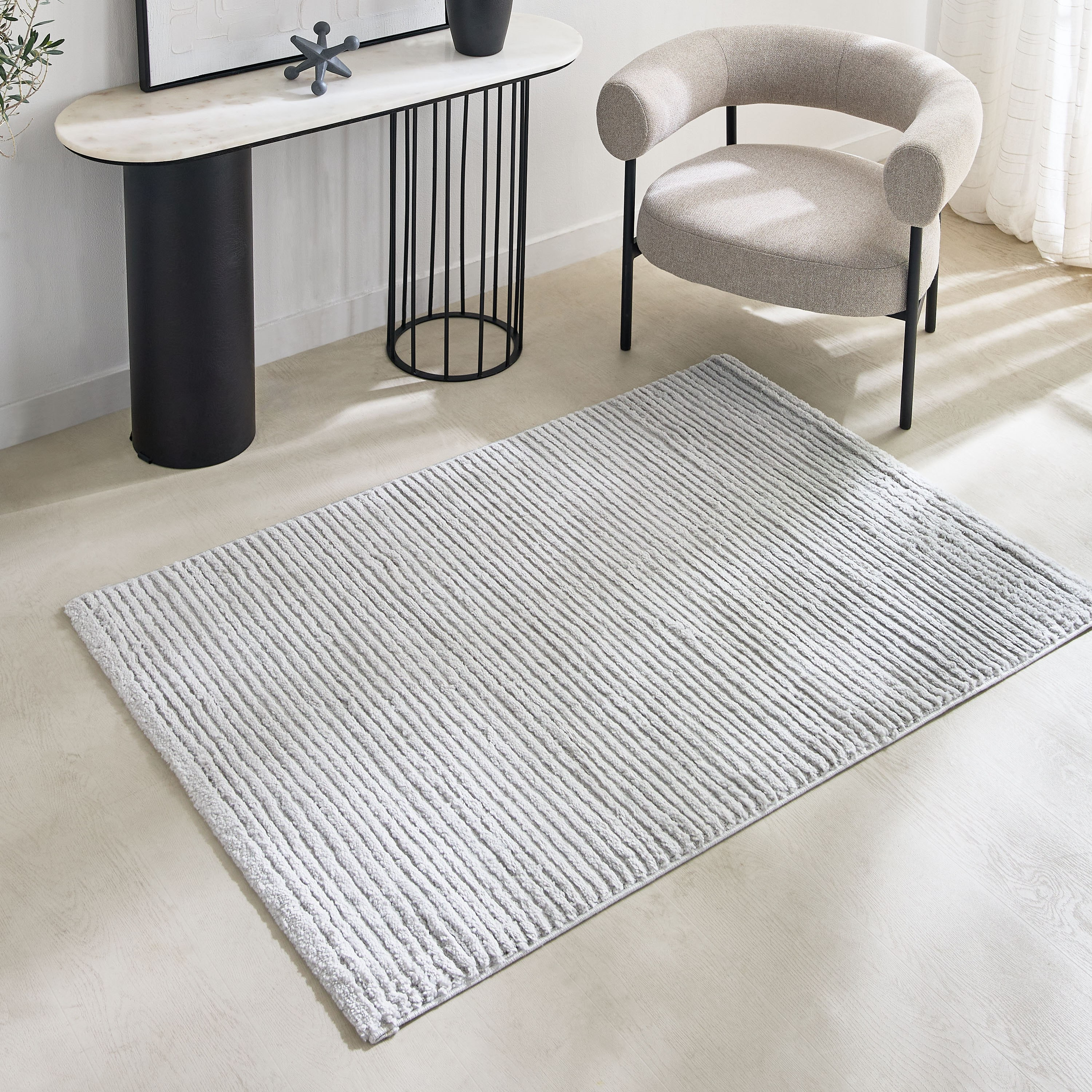 سجادة بولي بروبلين مضادة للبقع روش من مشاعل - 110x160 سم-hbxdecorandfurnishings-floorcoverings-rugs-image-1