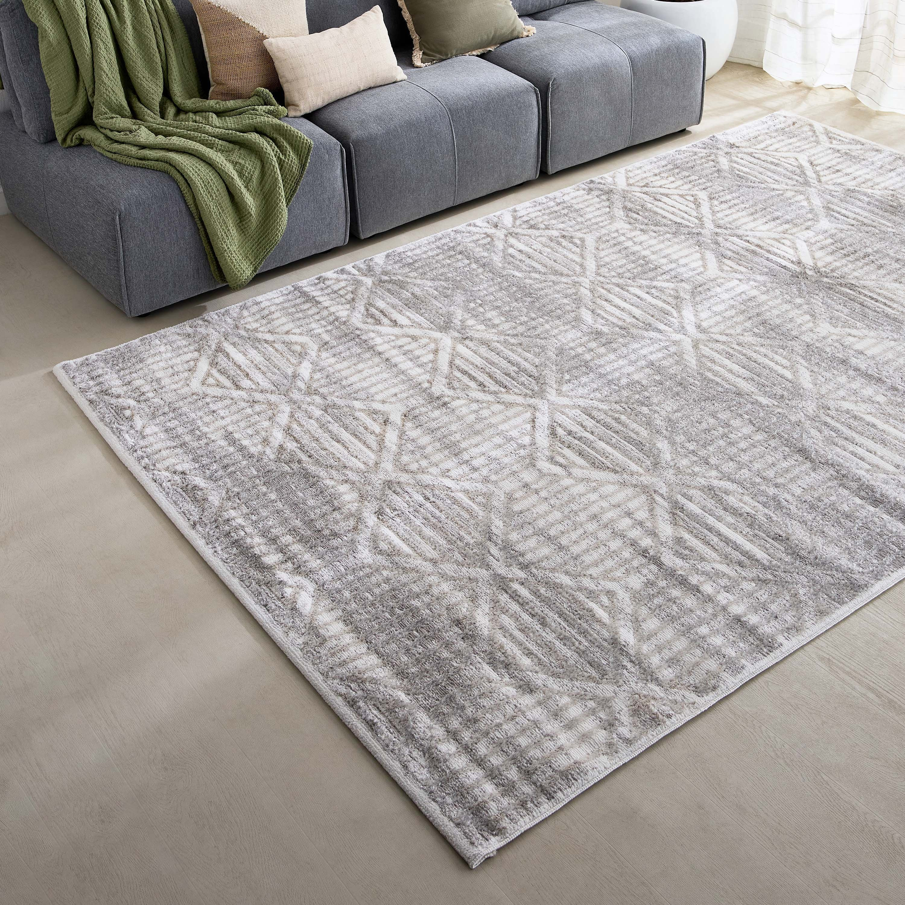 سجادة بولي بروبلين مضادة للبقع برينت من جلوس - 200x300 سم-hbxdecorandfurnishings-floorcoverings-rugs-image-1