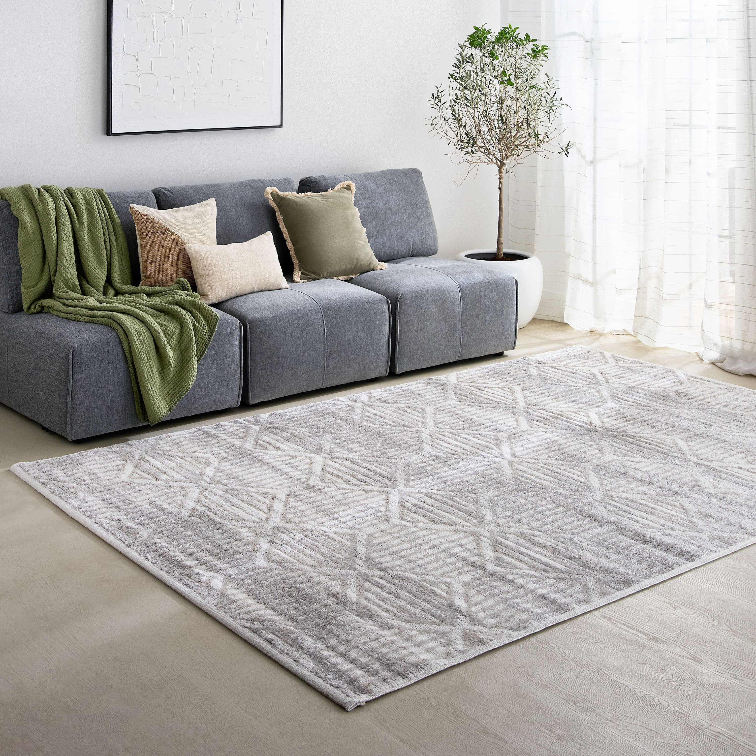 سجادة بولي بروبلين مضادة للبقع برينت من جلوس - 200x300 سم-hbxdecorandfurnishings-floorcoverings-rugs-image-5