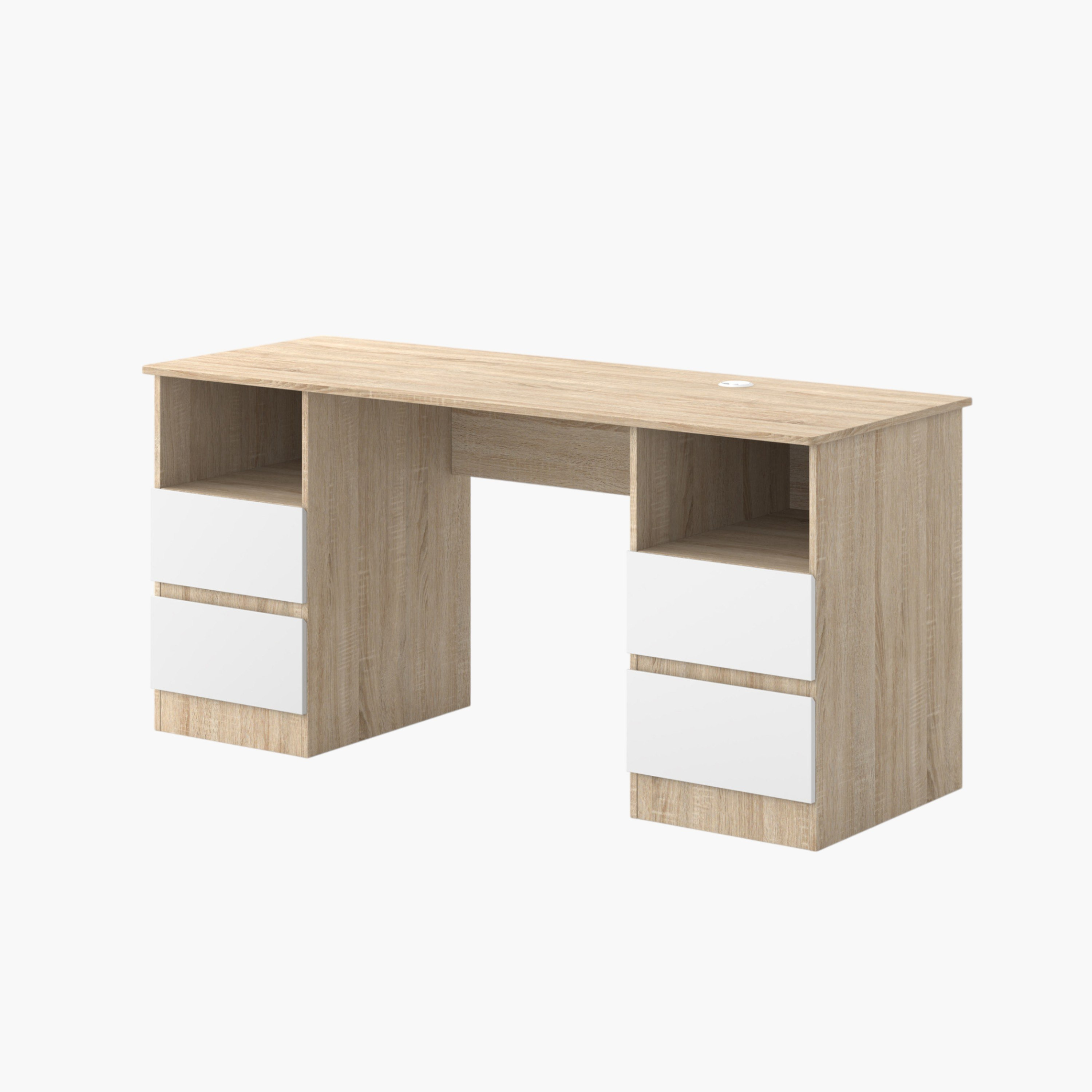 Alford Patara 4-Drawer Large Study Desk-hbxfurniture-office-desks-image-2