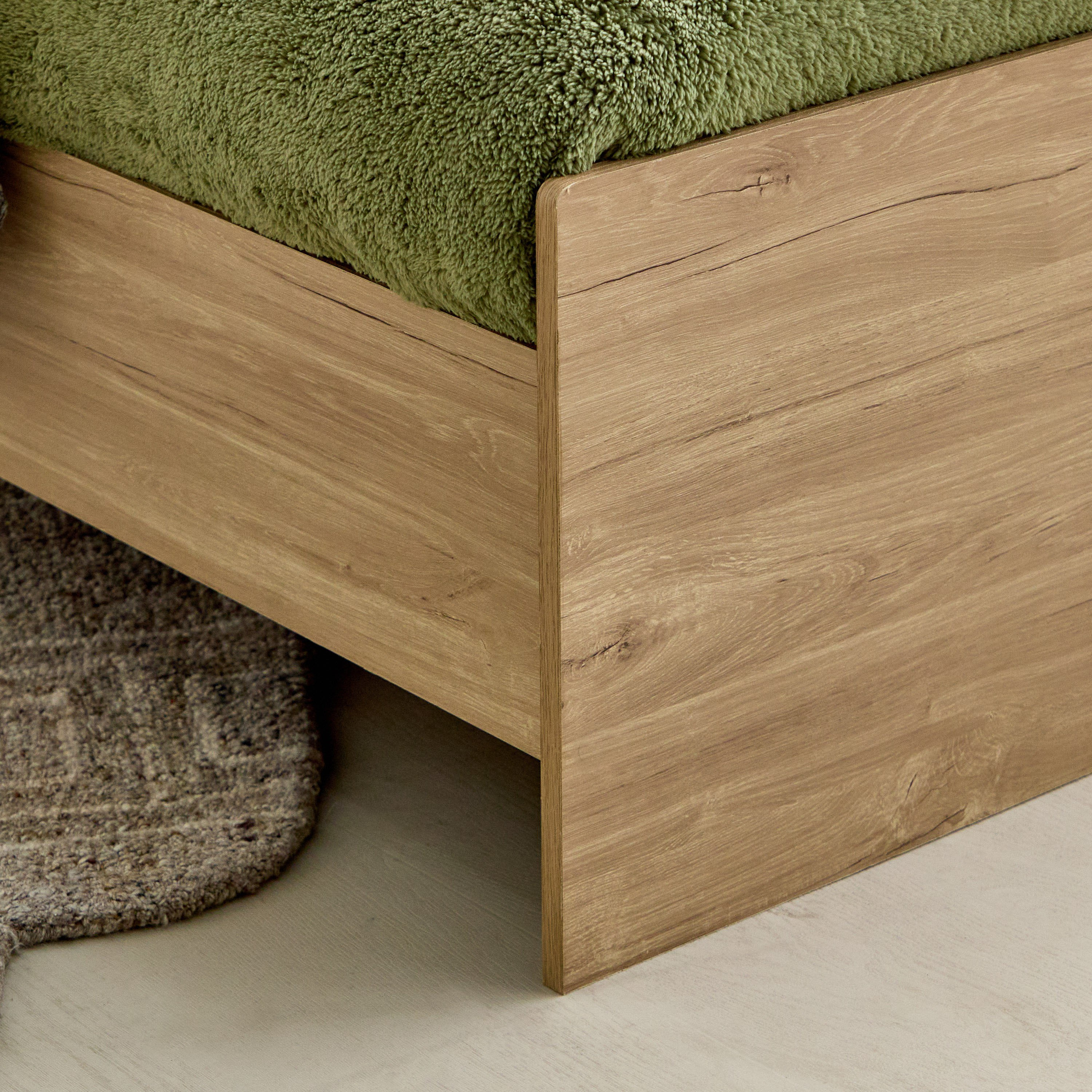 Movo Fern Single Bed with Upholstered Headboard -  90x200 cm-hbxkidsandyouth-bedsandbedsets-beds-single-image-4