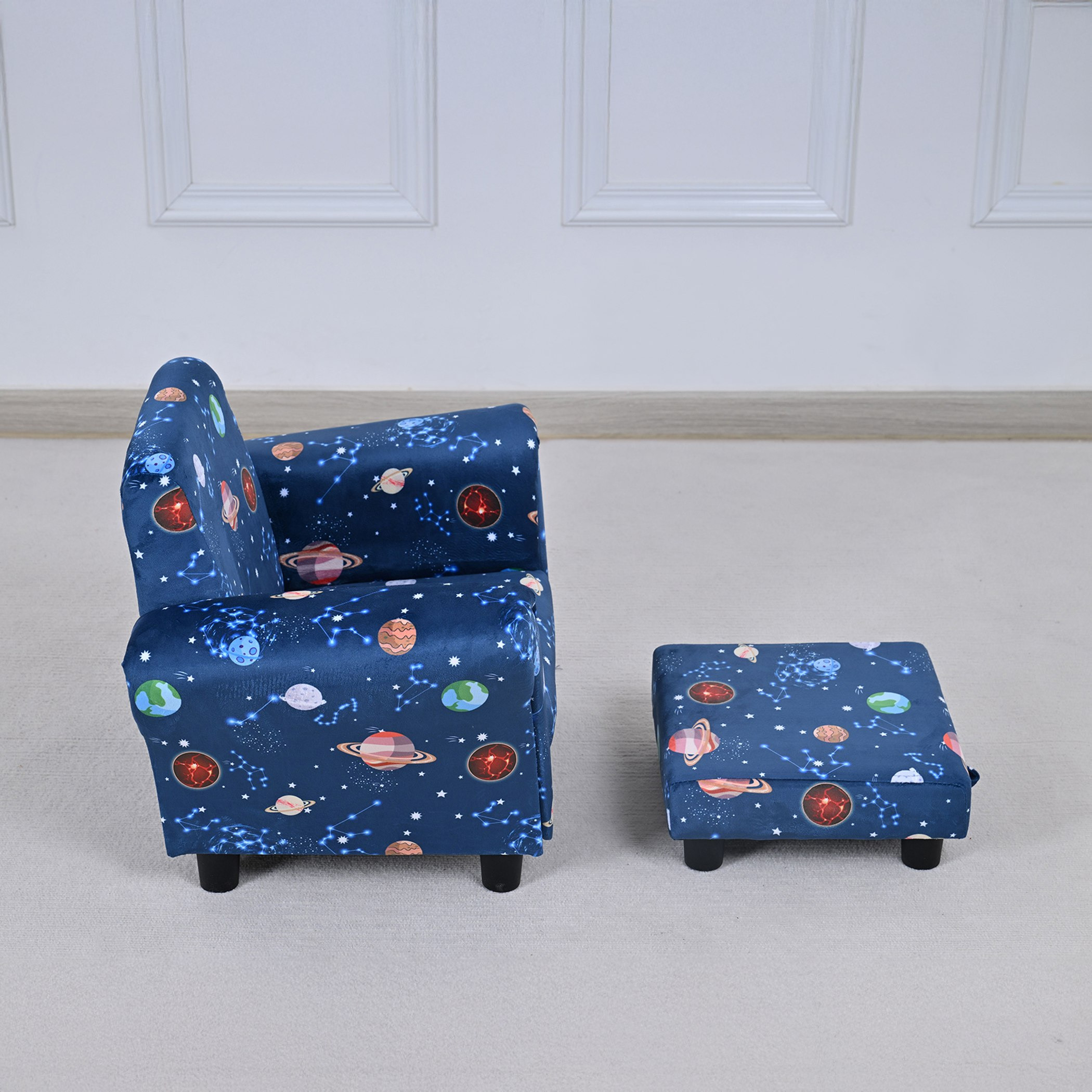 Leo Cosmic Kids Armchair with Stool-hbxfurniture-kidsroom-studychairs-image-2