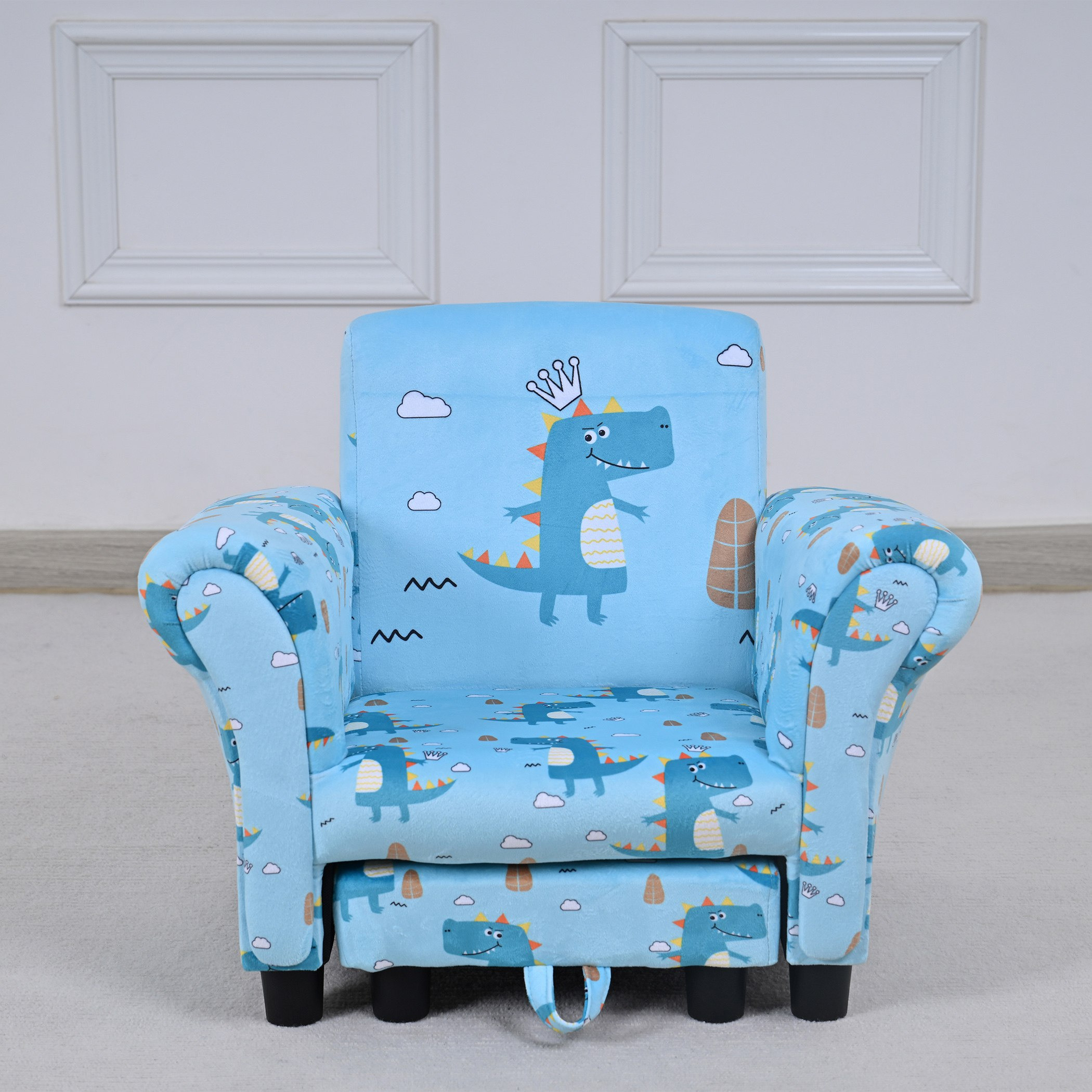 Leo Croc Kids Armchair with Stool-hbxfurniture-kidsroom-studychairs-image-1