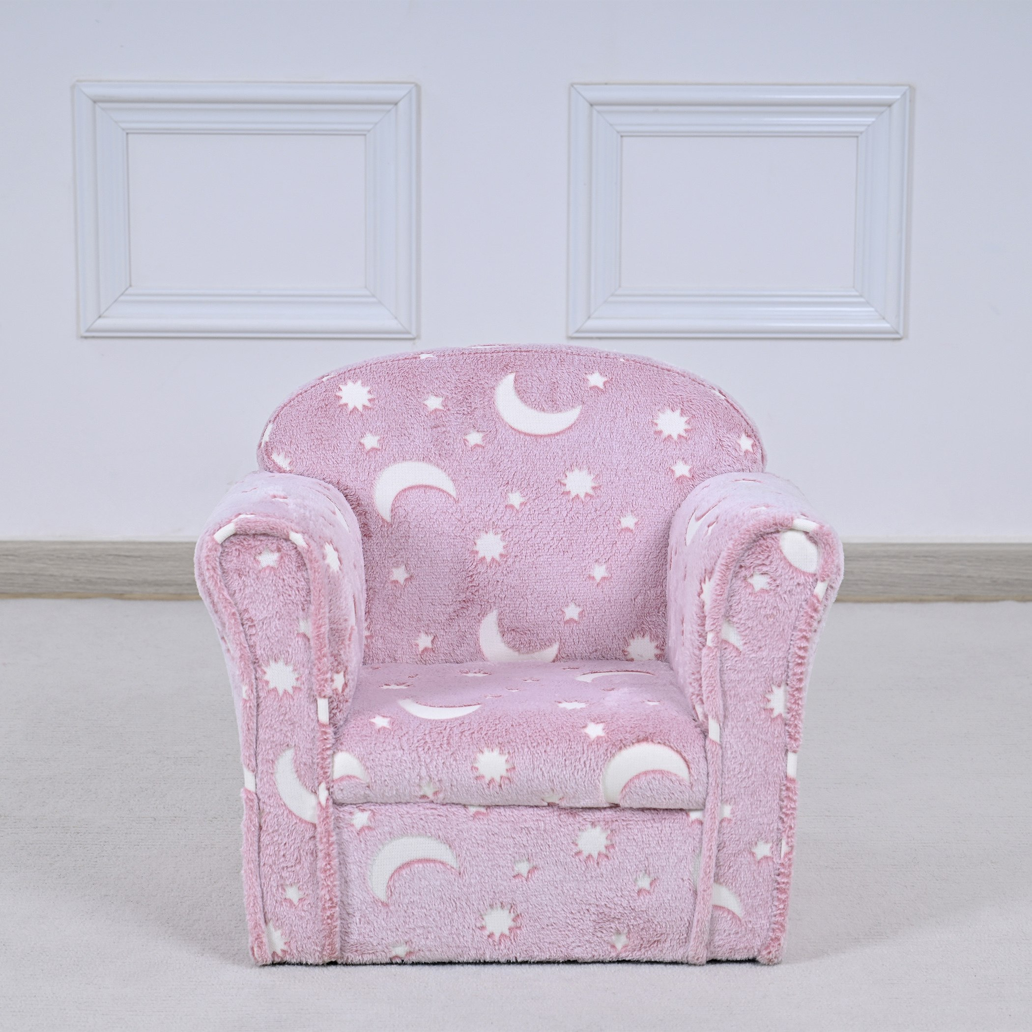 Aurora Toddler Comfy Armchair with Glow-in-Dark Fabric-hbxfurniture-kidsroom-studychairs-image-2