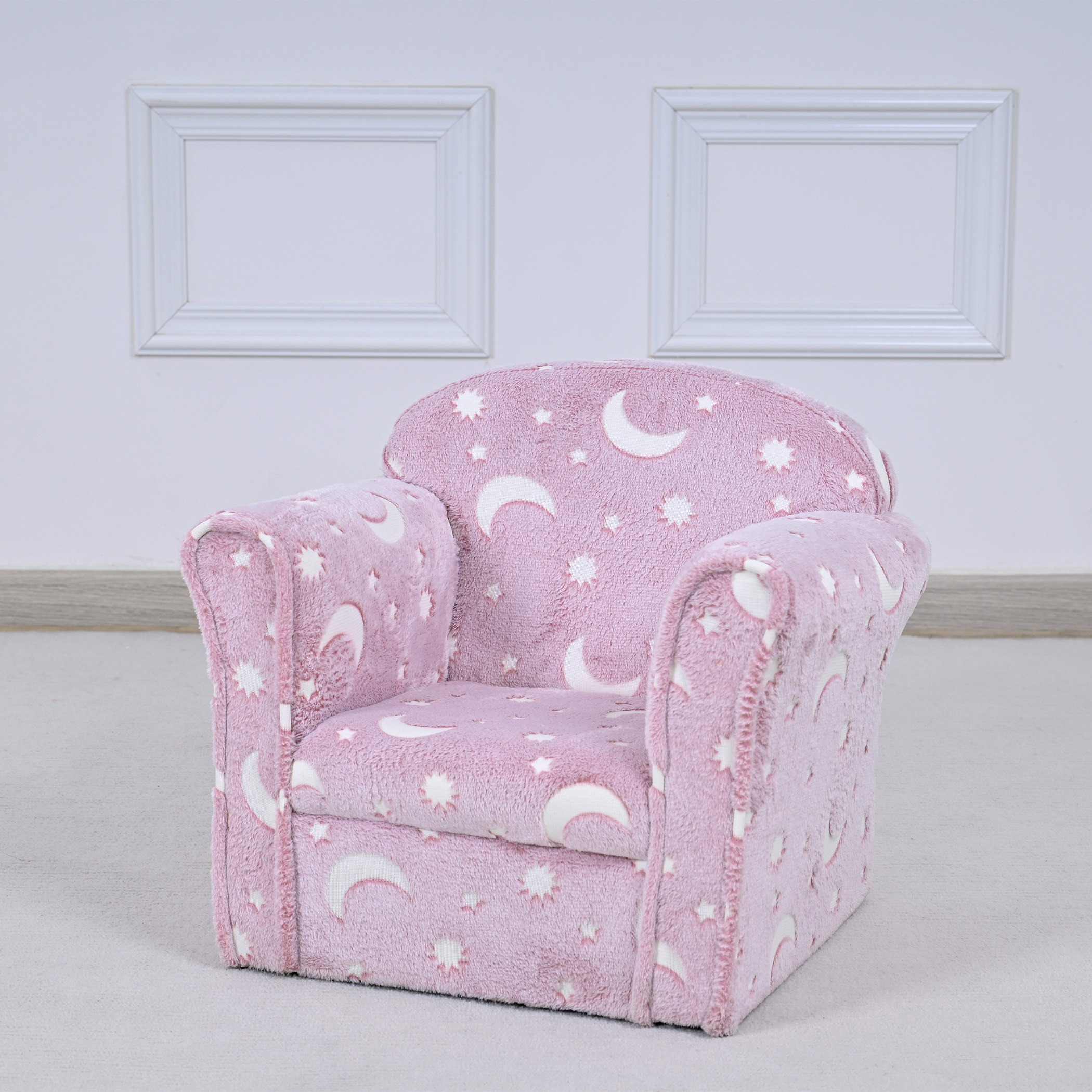 Aurora Toddler Comfy Armchair with Glow-in-Dark Fabric-hbxfurniture-kidsroom-studychairs-image-1