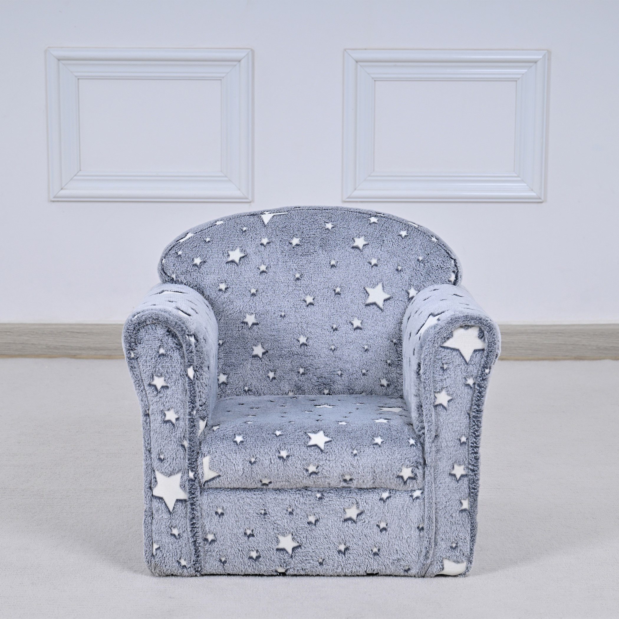 Aurora Toddler Comfy Armchair with Glow in Dark Fabric-hbxfurniture-kidsroom-studychairs-image-2