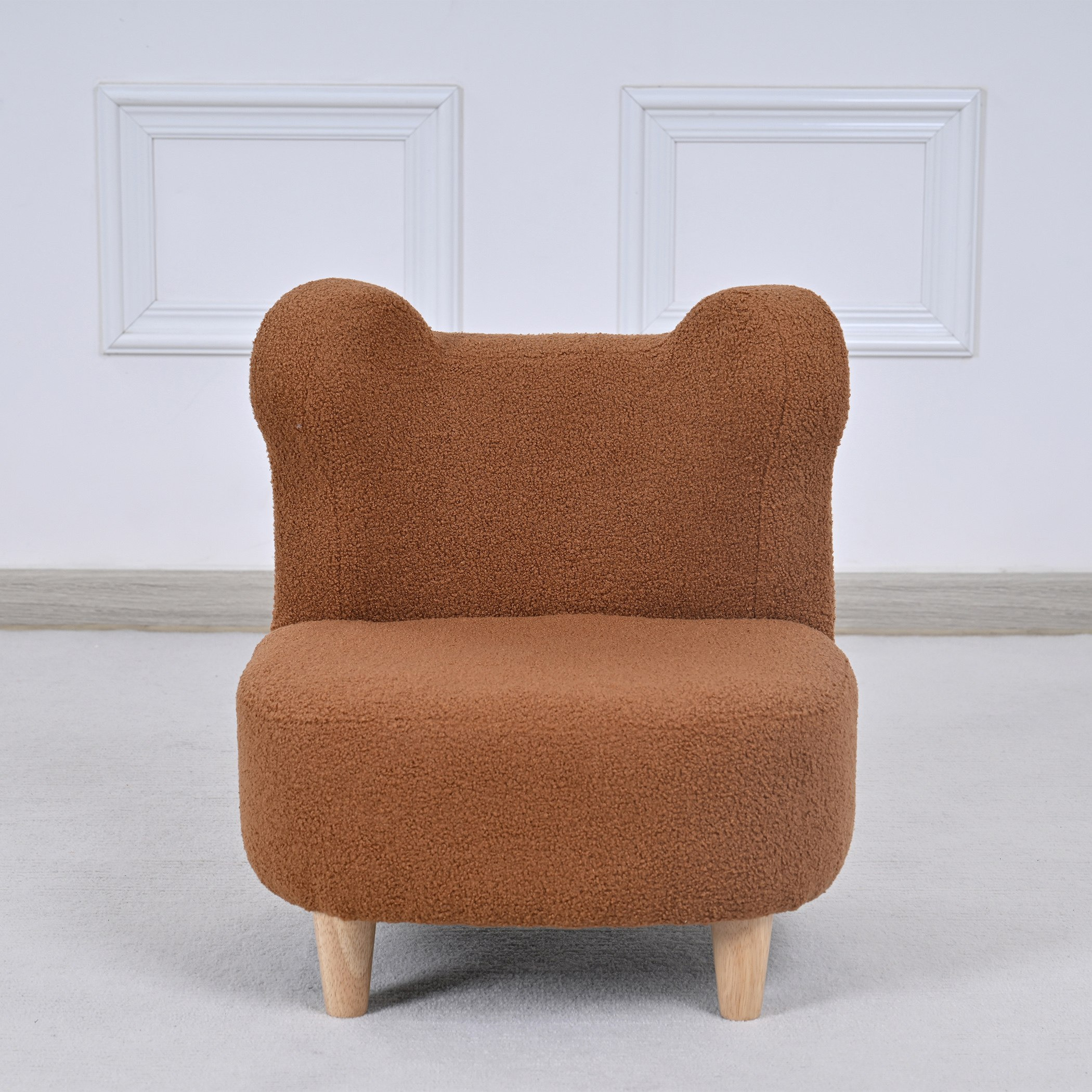 كرسي أطفال قماشي بتصميم دب من ويني-hbxfurniture-kidsroom-studychairs-image-1