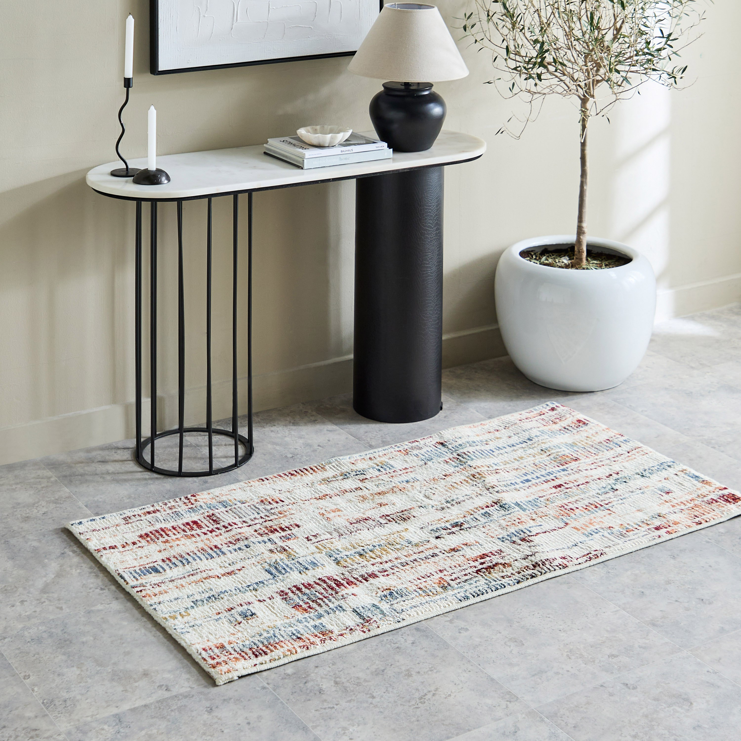 Dolce Philip Anti Skid Polypropylene Rug - 80x150 cm-hbxdecorandfurnishings-floorcoverings-rugs-image-1