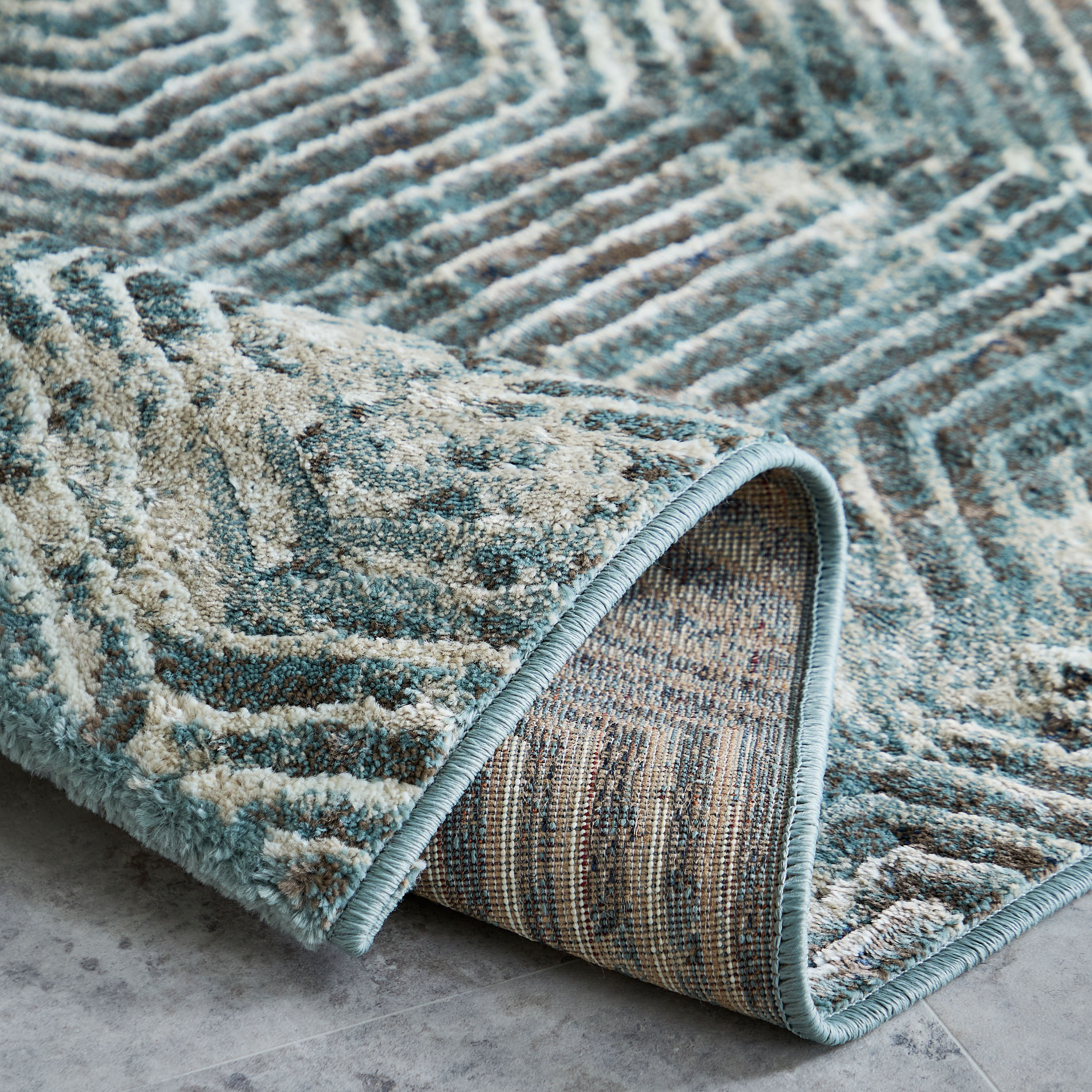 سجادة بولي بروبلين مضادة للانزلاق بالي من دولتشي - 80×150 سم-hbxbedroom-floorcoverings-rugs-image-4