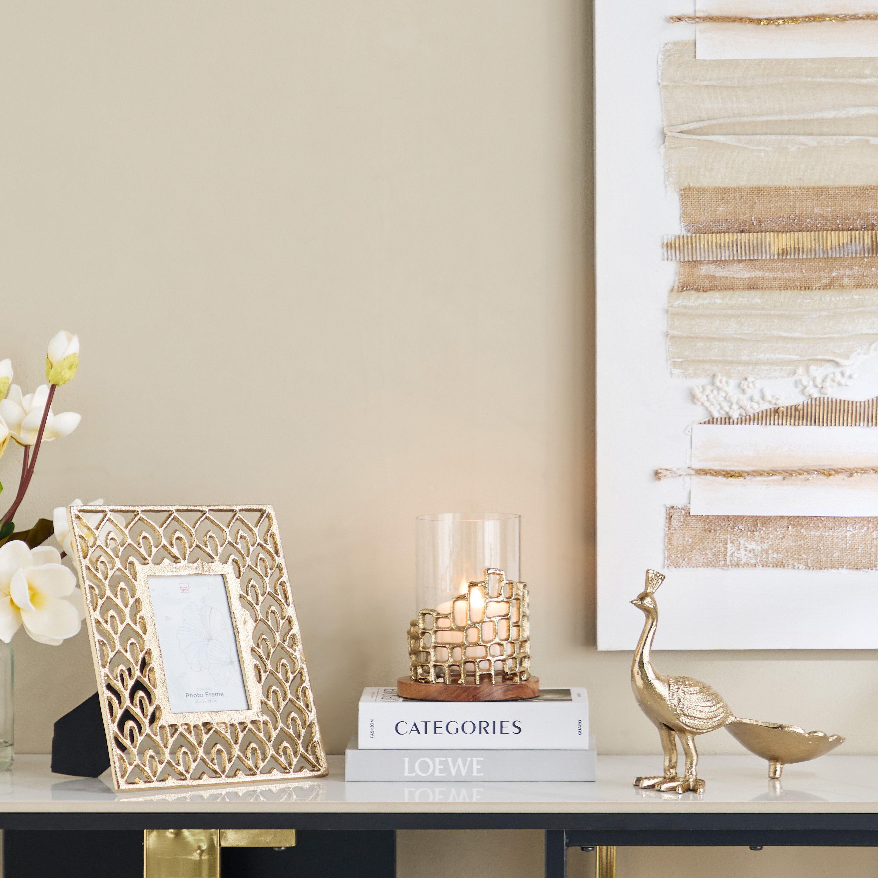 برواز صورة فردية ألومنيوم بتصاميم مفرغة من أوزاوا - 23x2x29 سم-hbxbedroom-decorandaccessories-photoframes-image-5