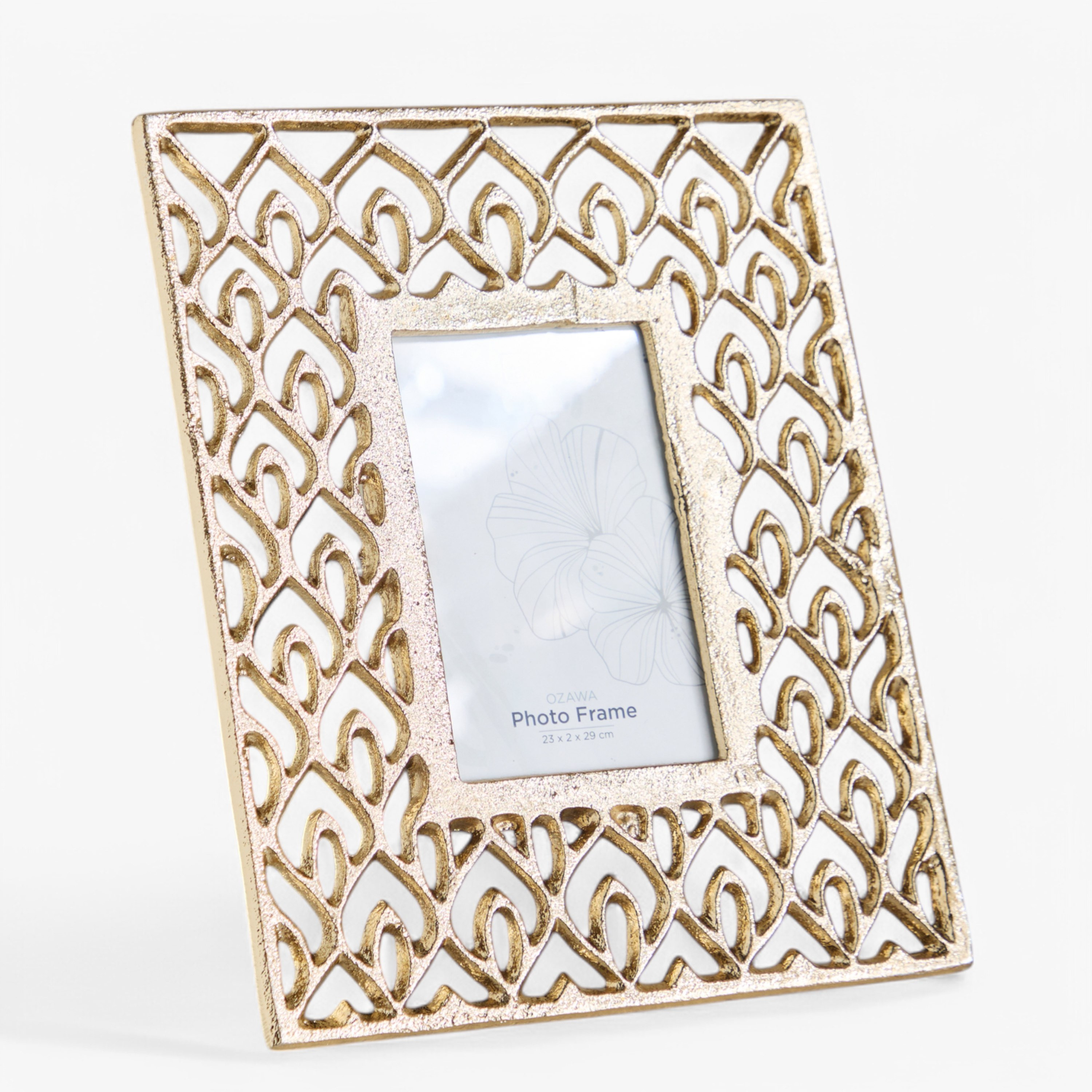 برواز صورة فردية ألومنيوم بتصاميم مفرغة من أوزاوا - 23x2x29 سم-hbxbedroom-decorandaccessories-photoframes-image-6