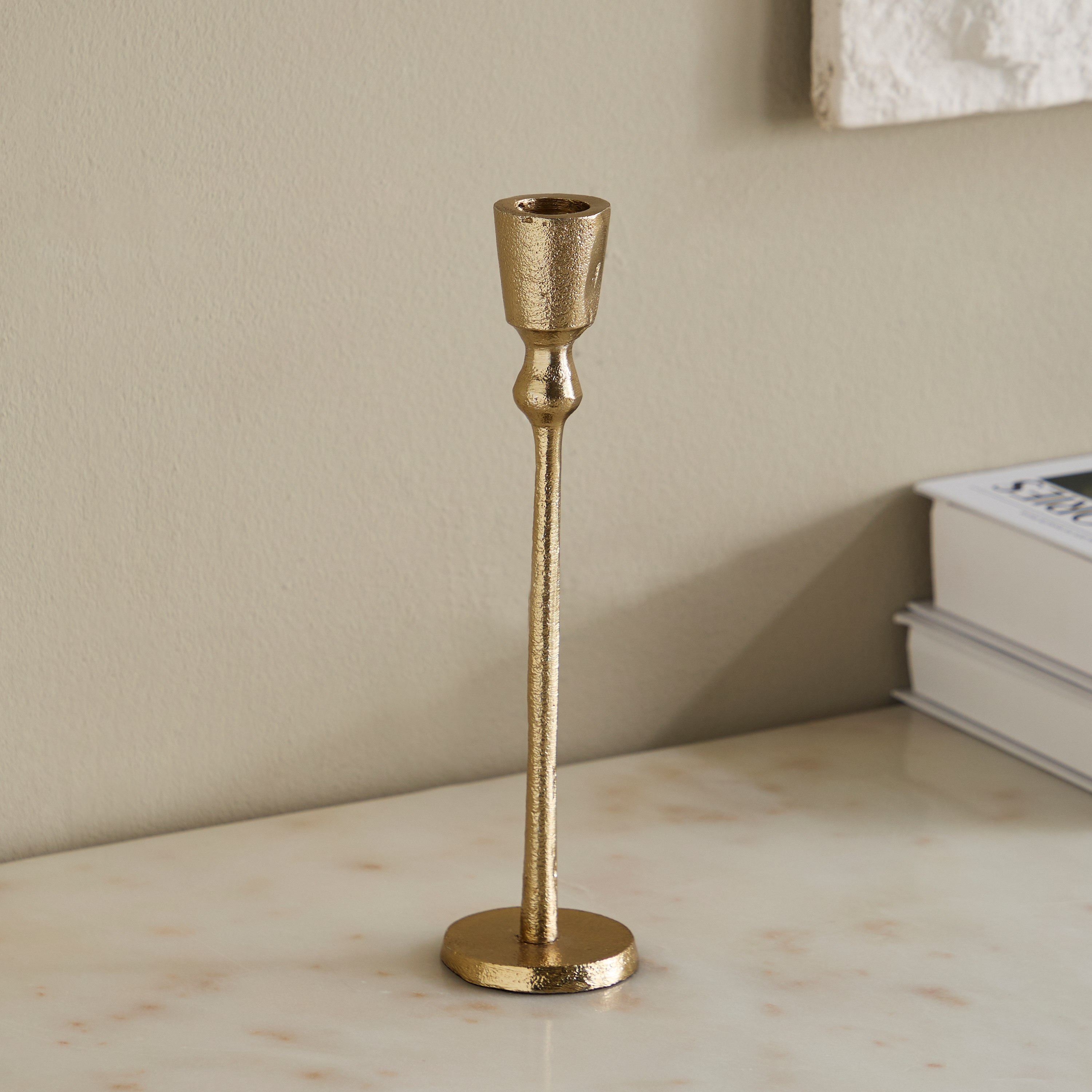 حامل شموع ألومنيوم رفيع من فيولا - 6x6x23 سم-hbxdiningroom-decorandaccessories-candleholders-image-2