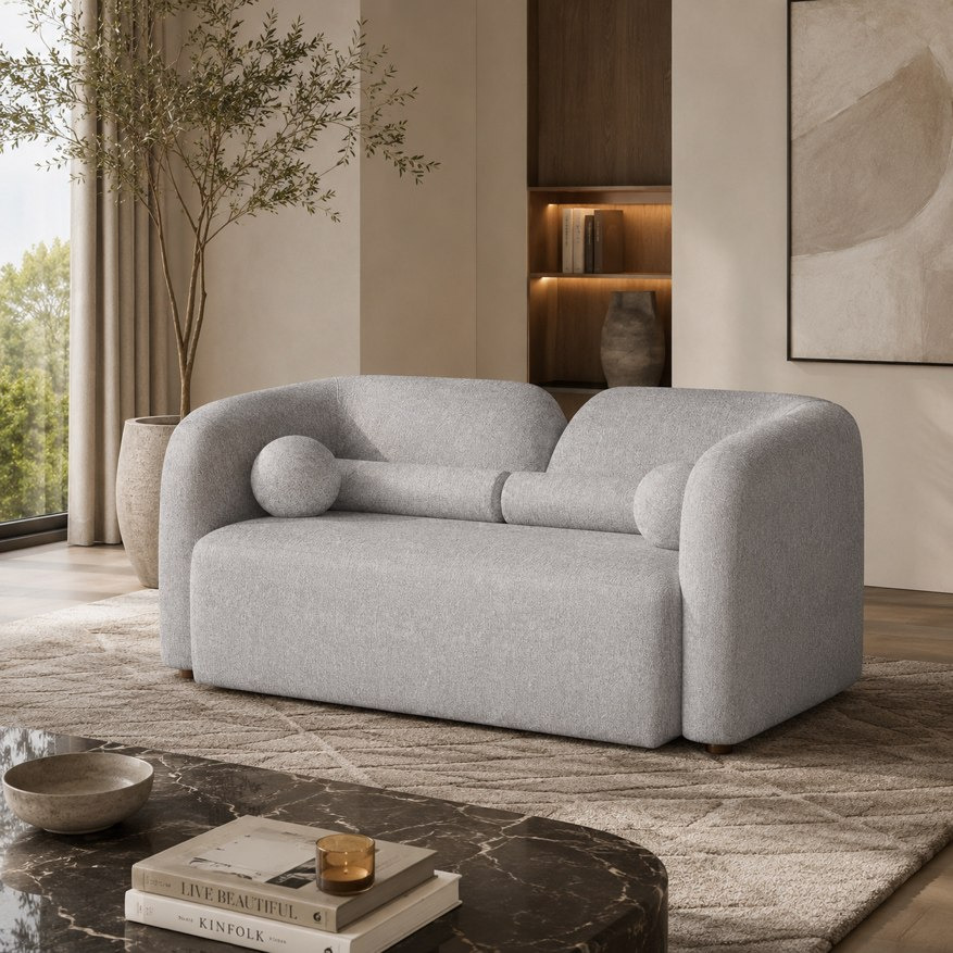Copenhagen 2-Seater Fabric Sofa with 4 Cushions-hbxlivingroom-sofasandarmchairs-sofas-image-2