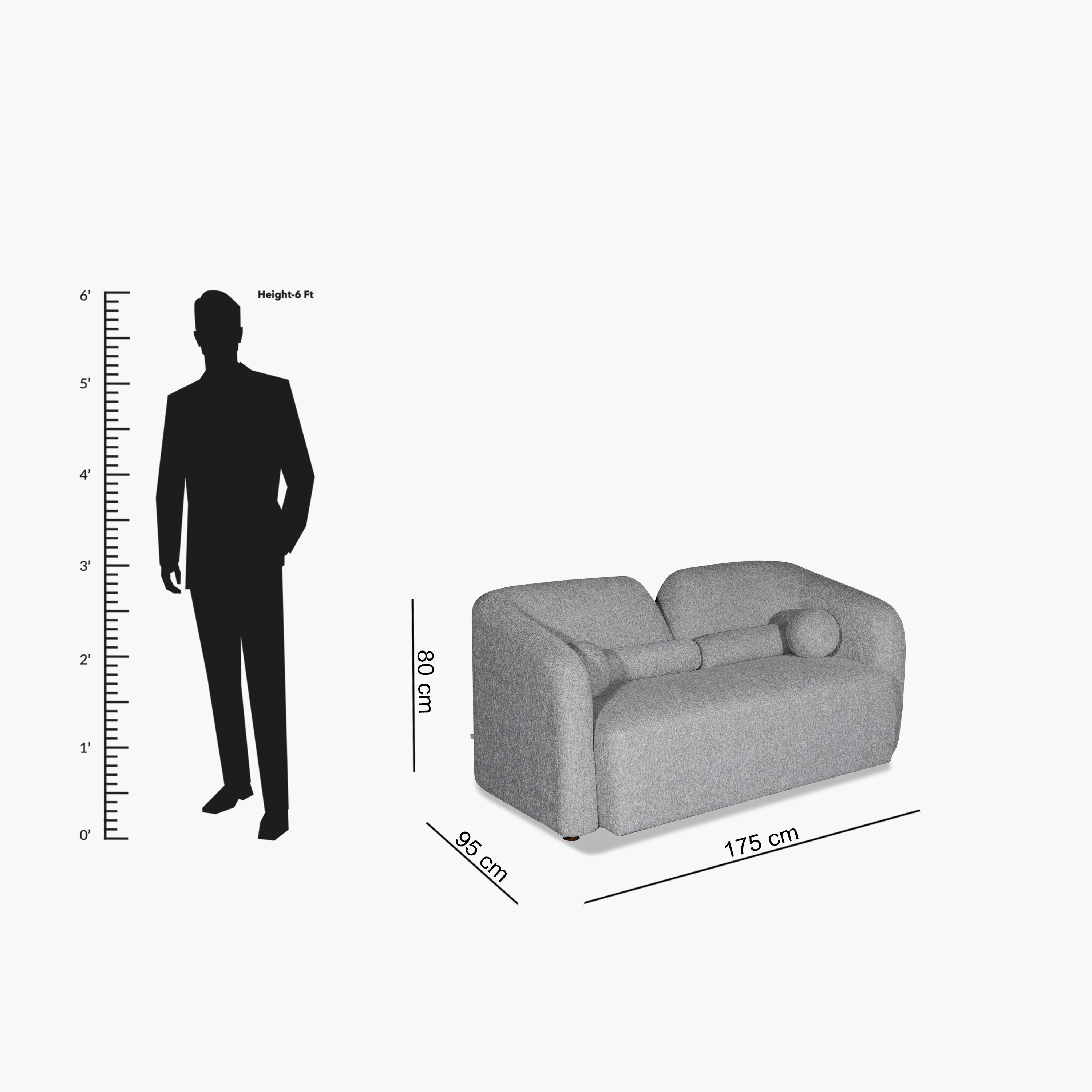 Copenhagen 2-Seater Fabric Sofa with 4 Cushions-hbxlivingroom-sofasandarmchairs-sofas-image-7