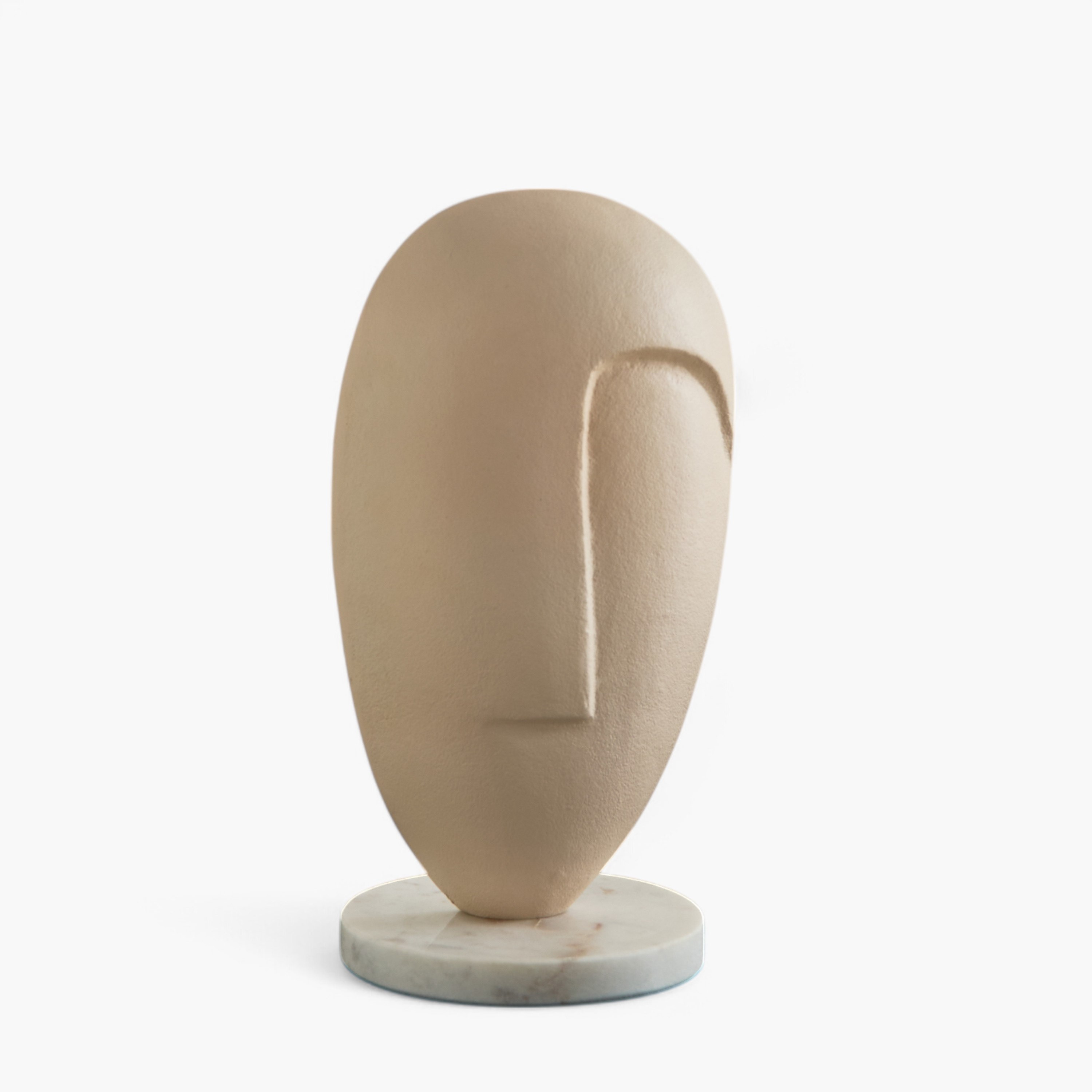 Souri Aluminium Table Decor Accent with Marble Base - 14x12x26 cm-hbxhomeware-homedecor-figurinesandornaments-image-5