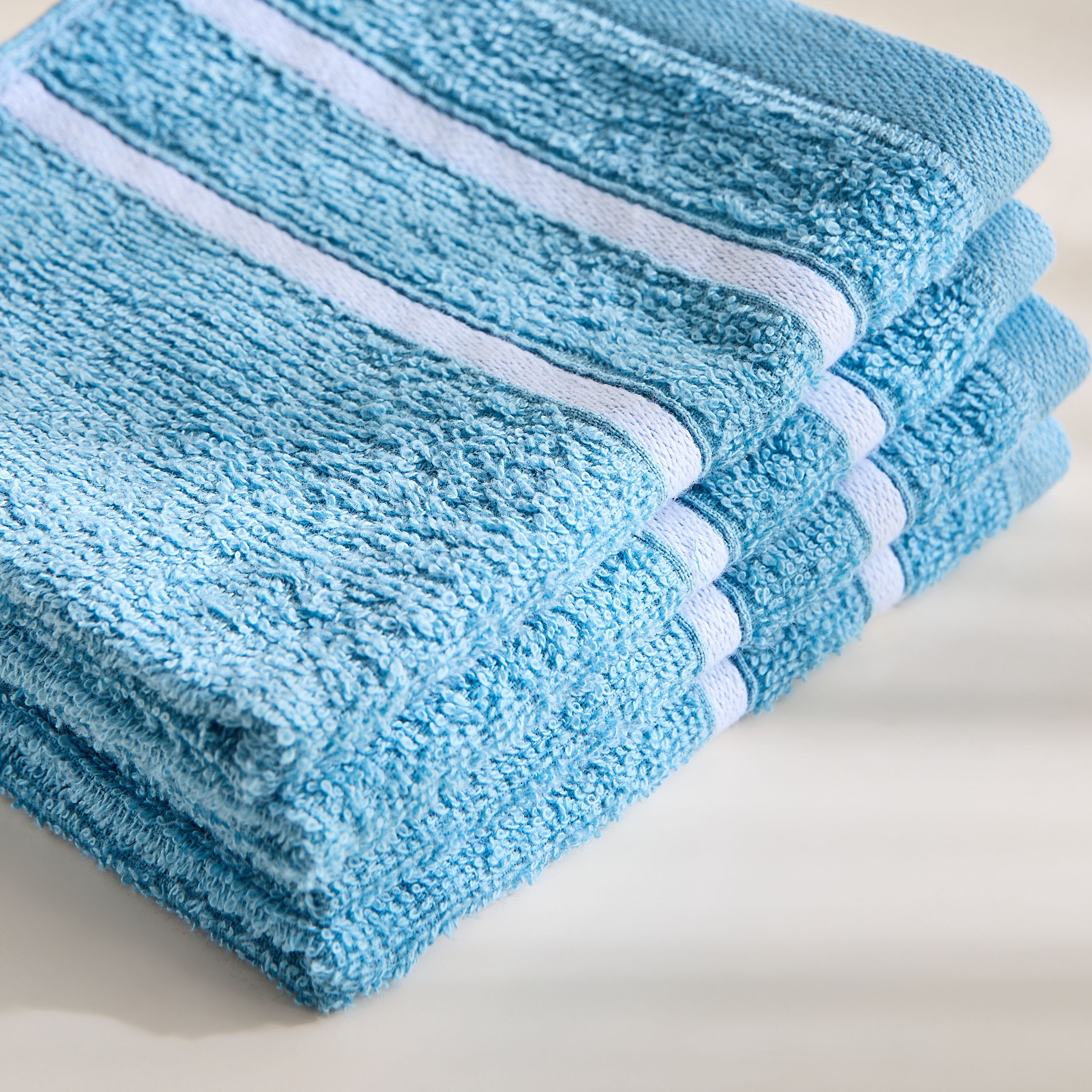 مجموعة مناشف وجه ممشطة للأطفال 4 قطع من سنوبي - 30x30 سم-hbxbathroom-bathroomtextiles-image-2