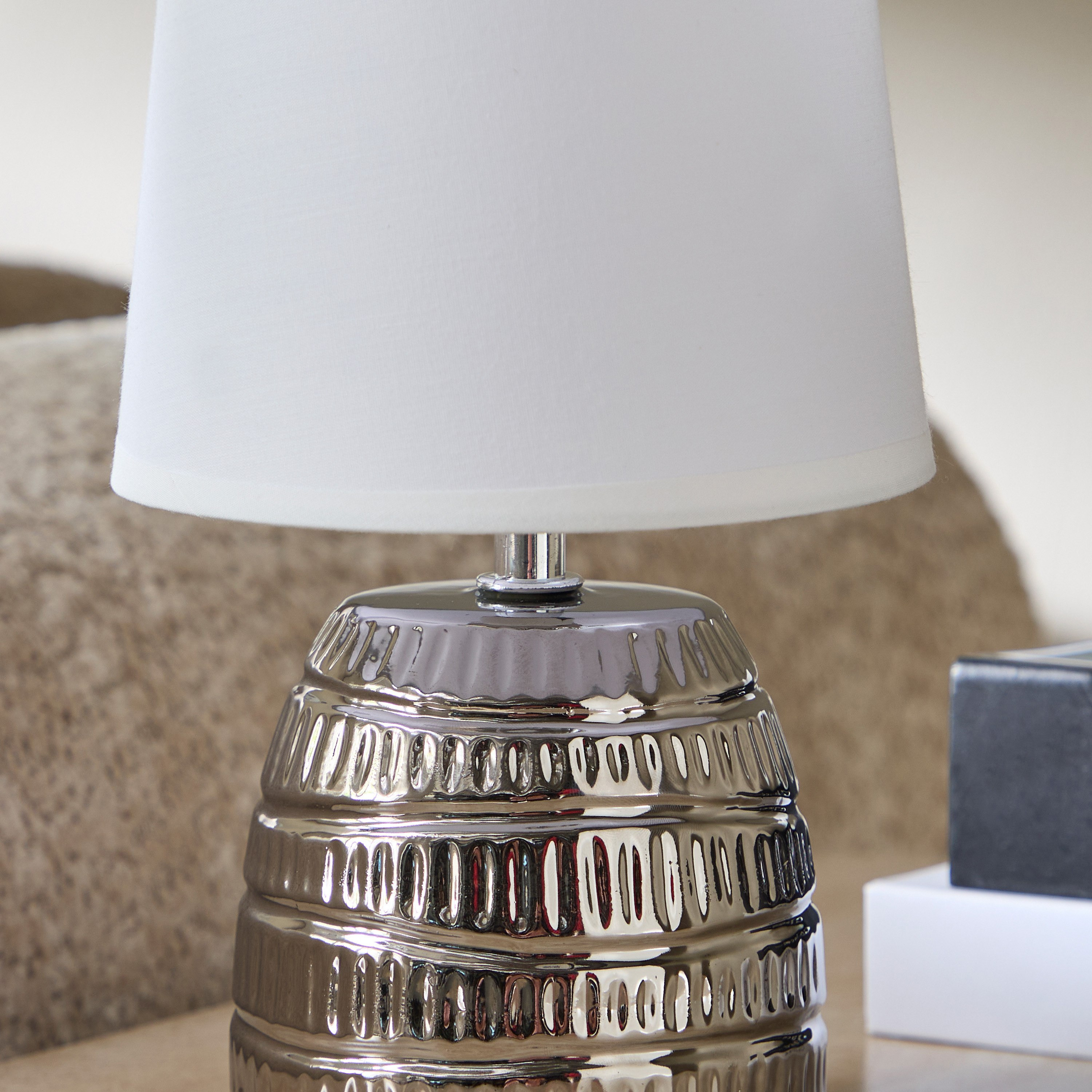 مصباح طاولة سيراميك مع غطاء من إمزاي - 25.5 سم-hbxlivingroom-lighting-tablelamps-image-3