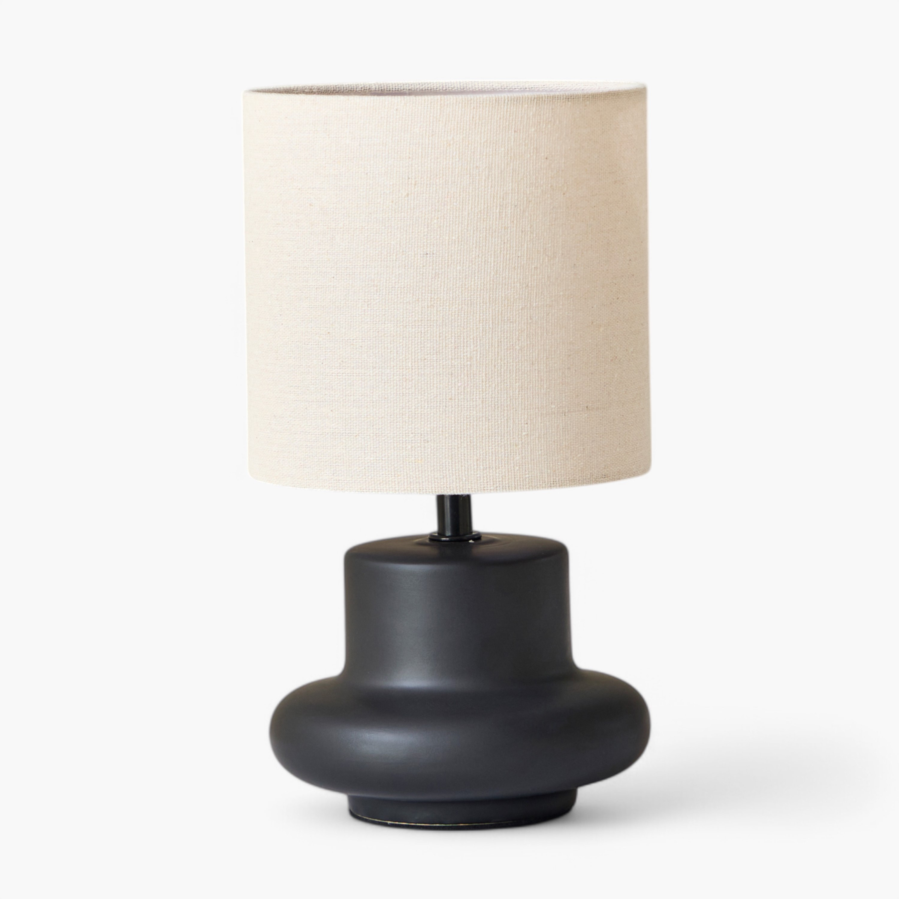 Emzie Ceramic Table Lamp with Linen Shade - 28 cm-hbxlivingroom-lighting-tablelamps-image-5