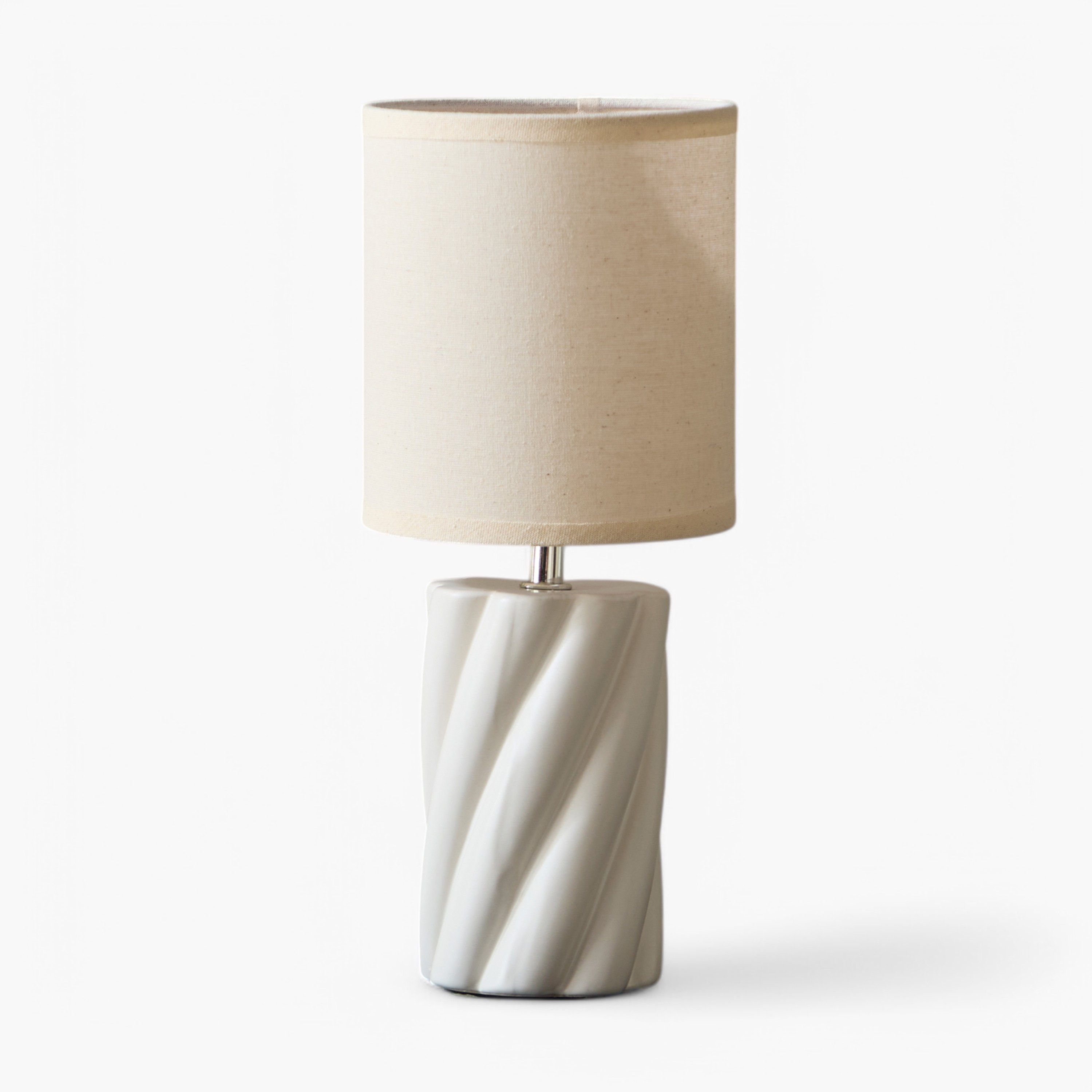 مصباح طاولة سيراميك مع غطاء أبيض من إمزي - 32 سم-hbxlivingroom-lighting-tablelamps-image-5