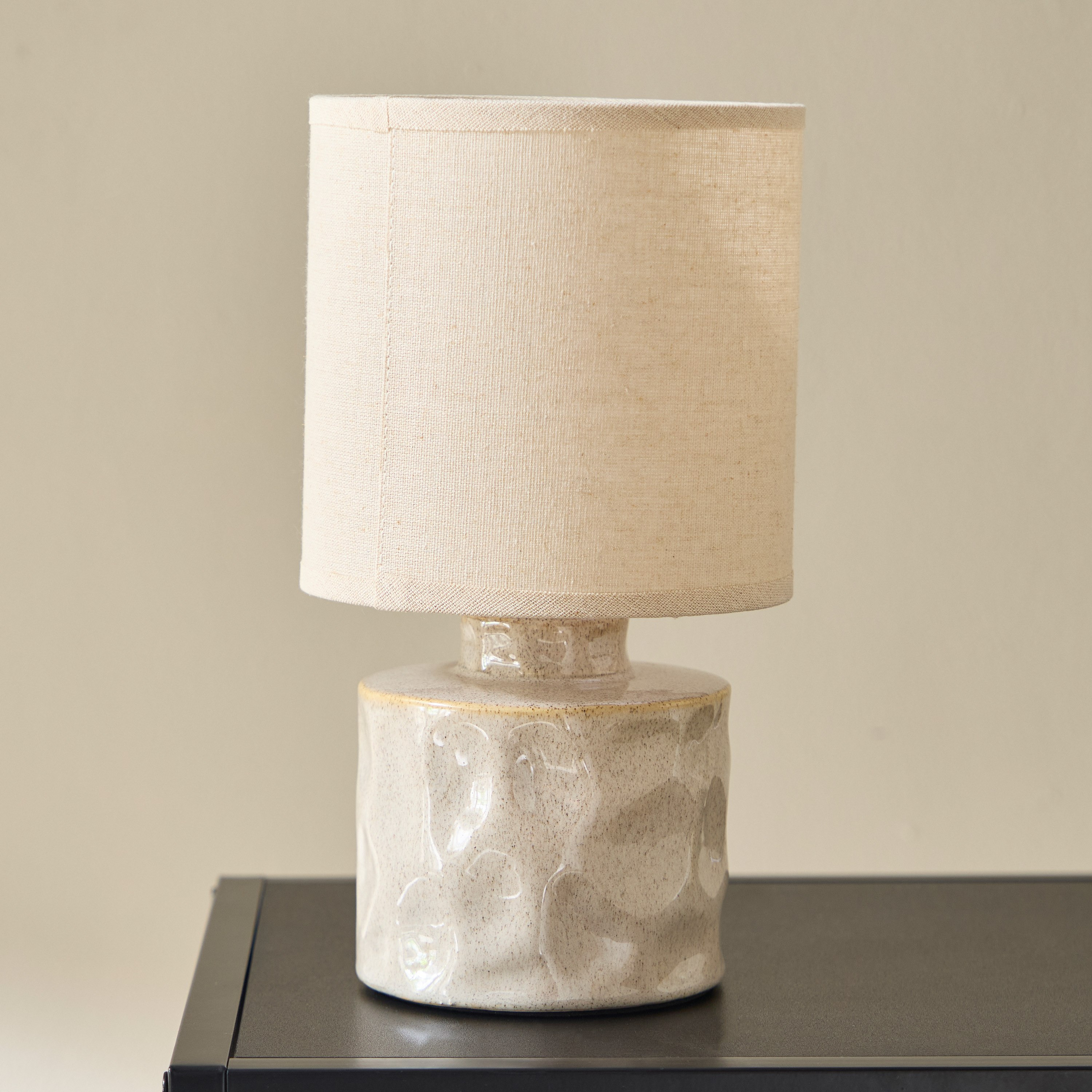 مصباح طاولة سيراميك مع غطاء كتان من إمزي - 27 سم-hbxlivingroom-lighting-tablelamps-image-5