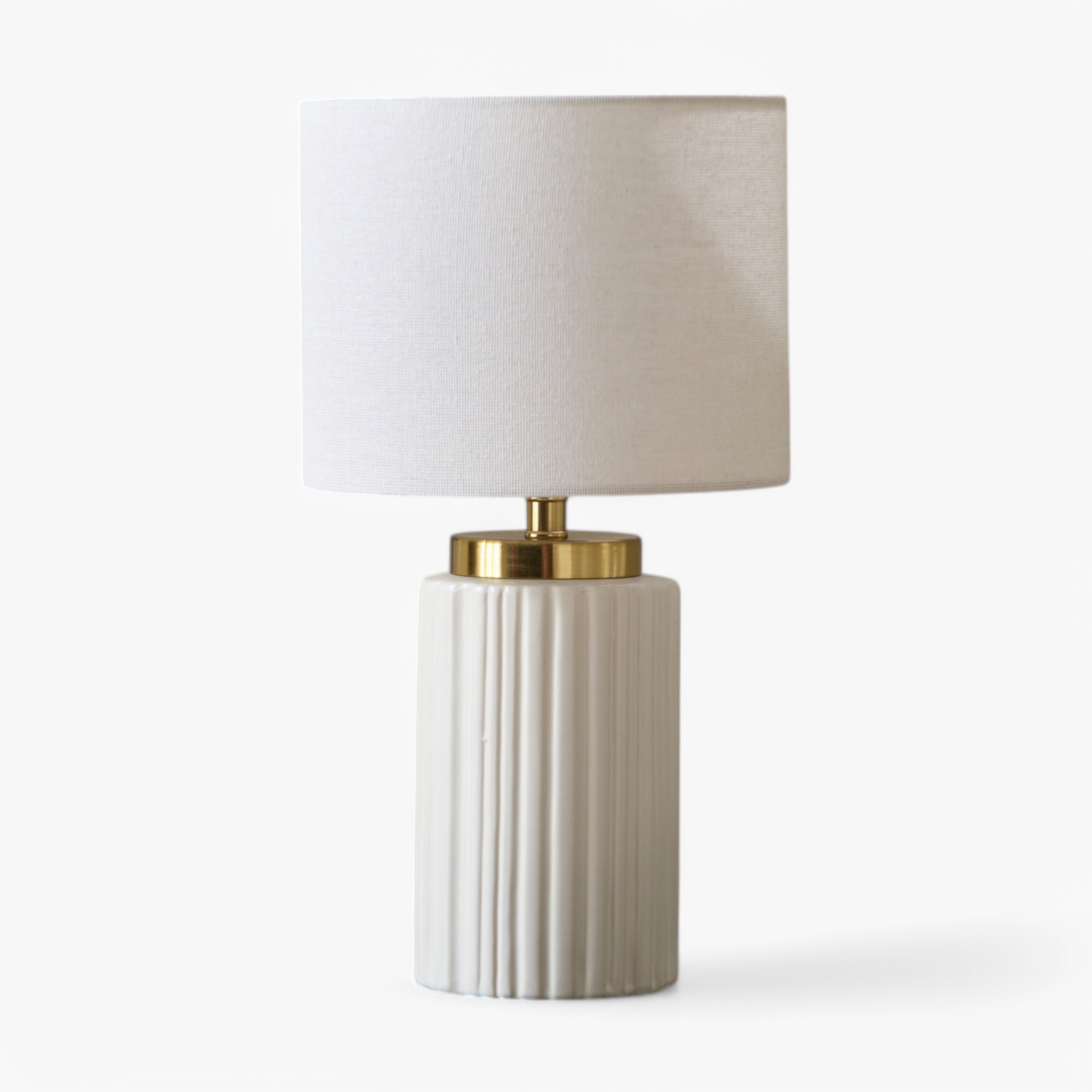 مصباح طاولة سيراميك مع غطاء كتان من إمزي - 38.5 سم-hbxlivingroom-lighting-tablelamps-image-5