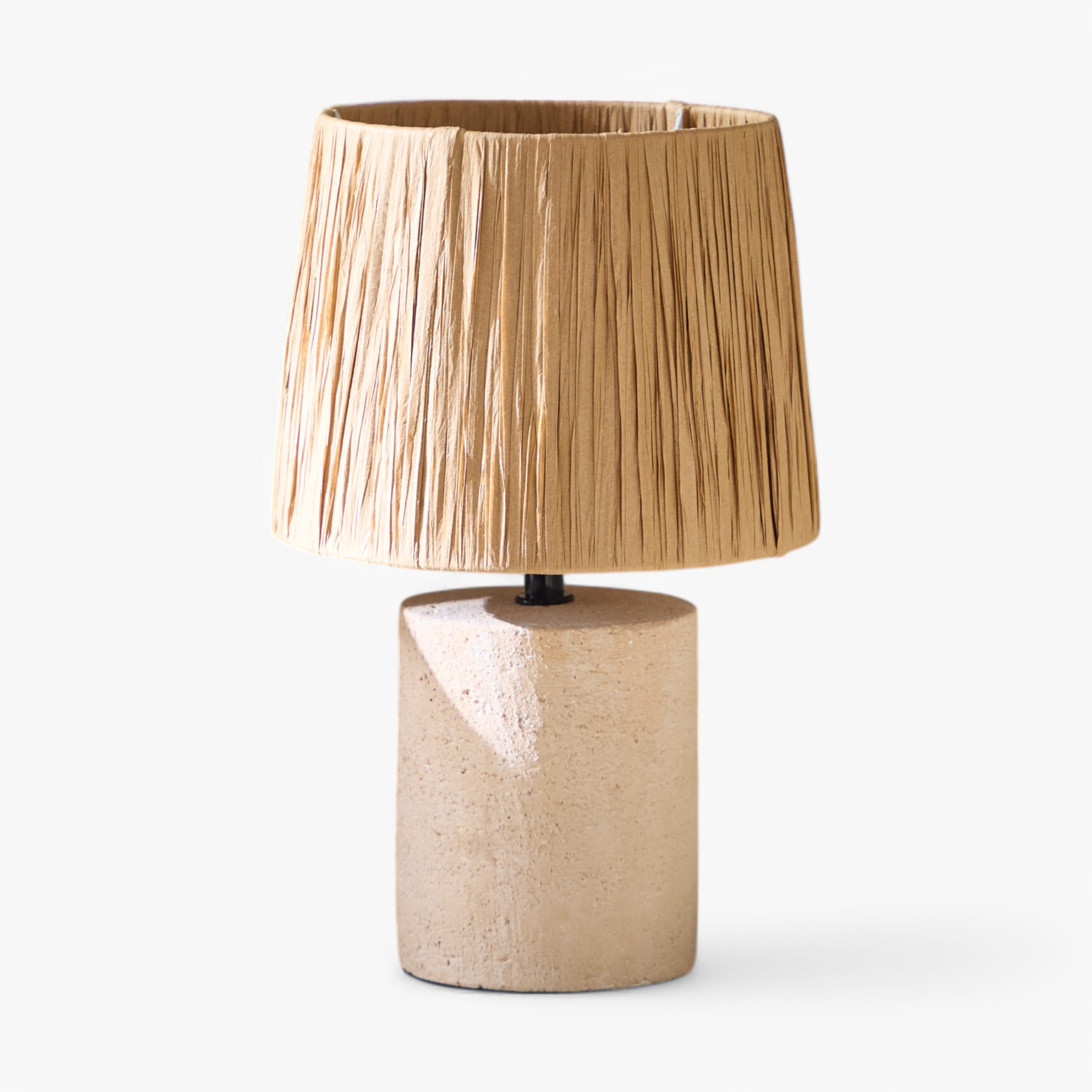 مصباح طاولة سيراميك مع غطاء ورقي من إمزي - 28.5 سم-hbxlivingroom-lighting-tablelamps-image-5