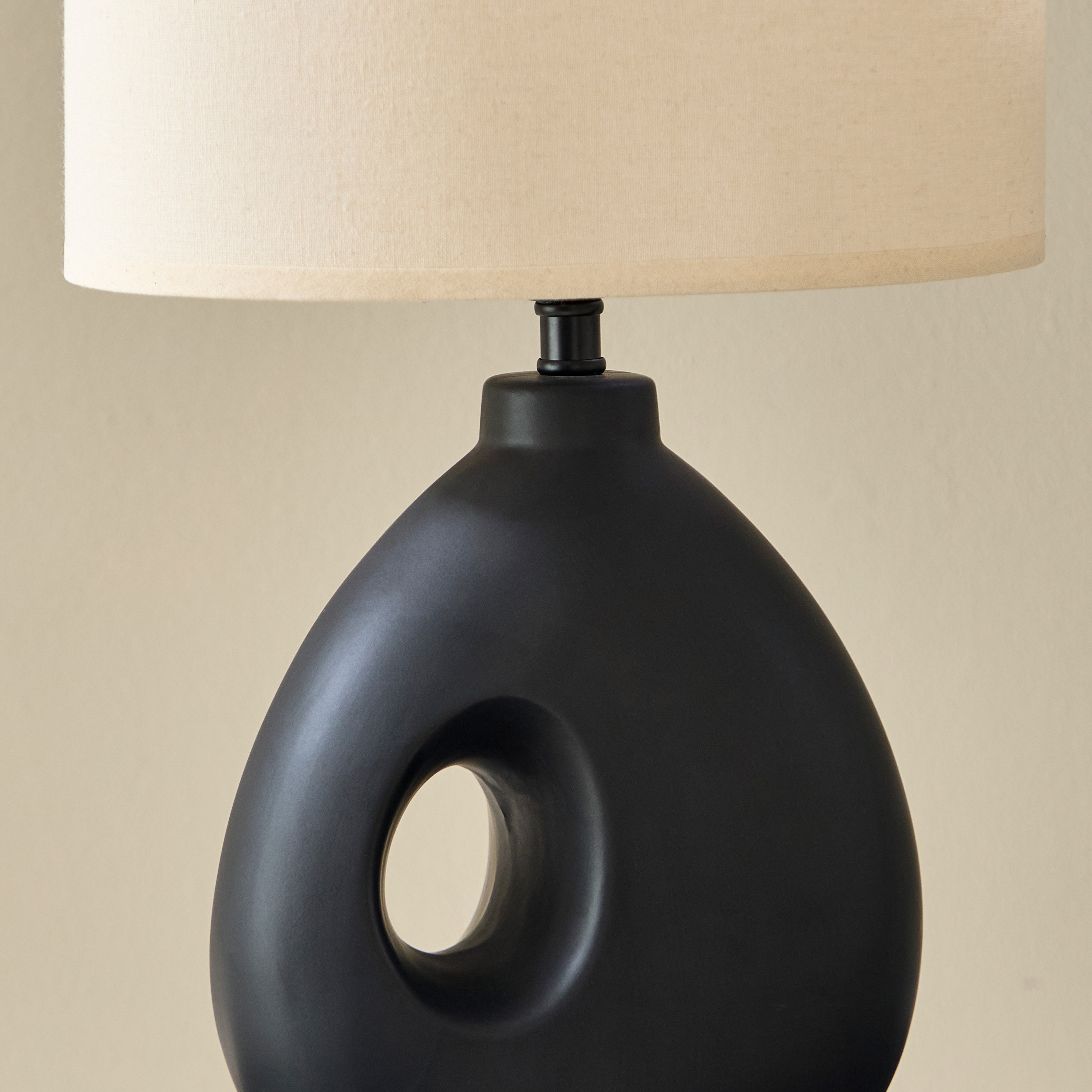 مصباح طاولة سيراميك مع غطاء كتان من إمزي - 51 سم-hbxlivingroom-lighting-tablelamps-image-3