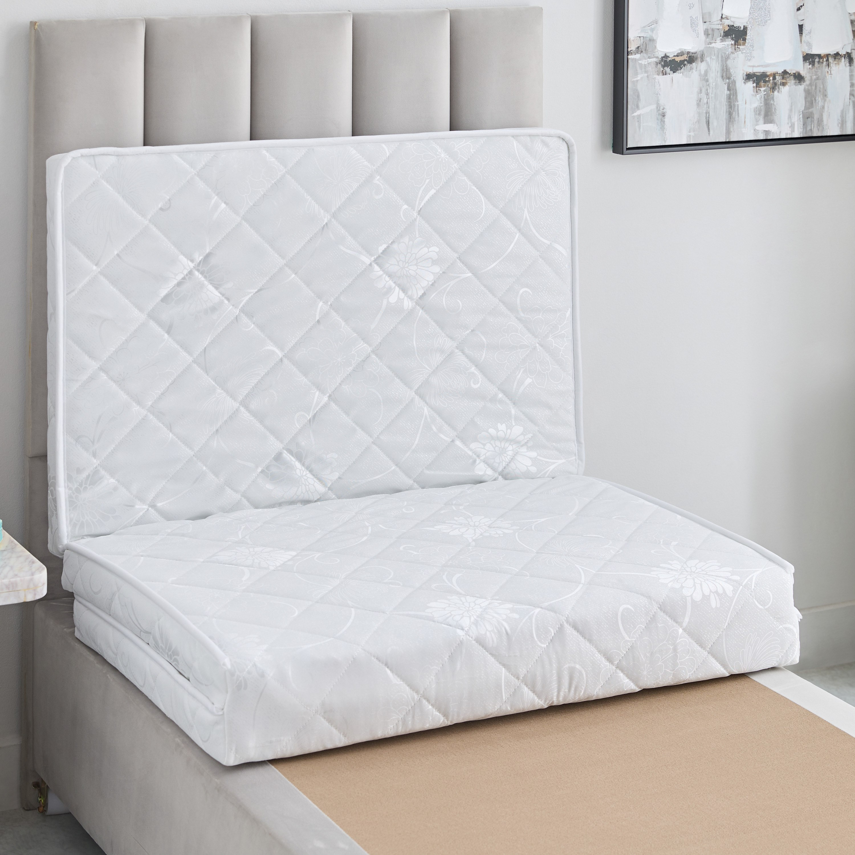 Luno Como Medicated Trifold Firm Rebonded Foam Single Mattress - 90x180x7 cm-hbxfurniture-bedroom-mattresses-single-image-2