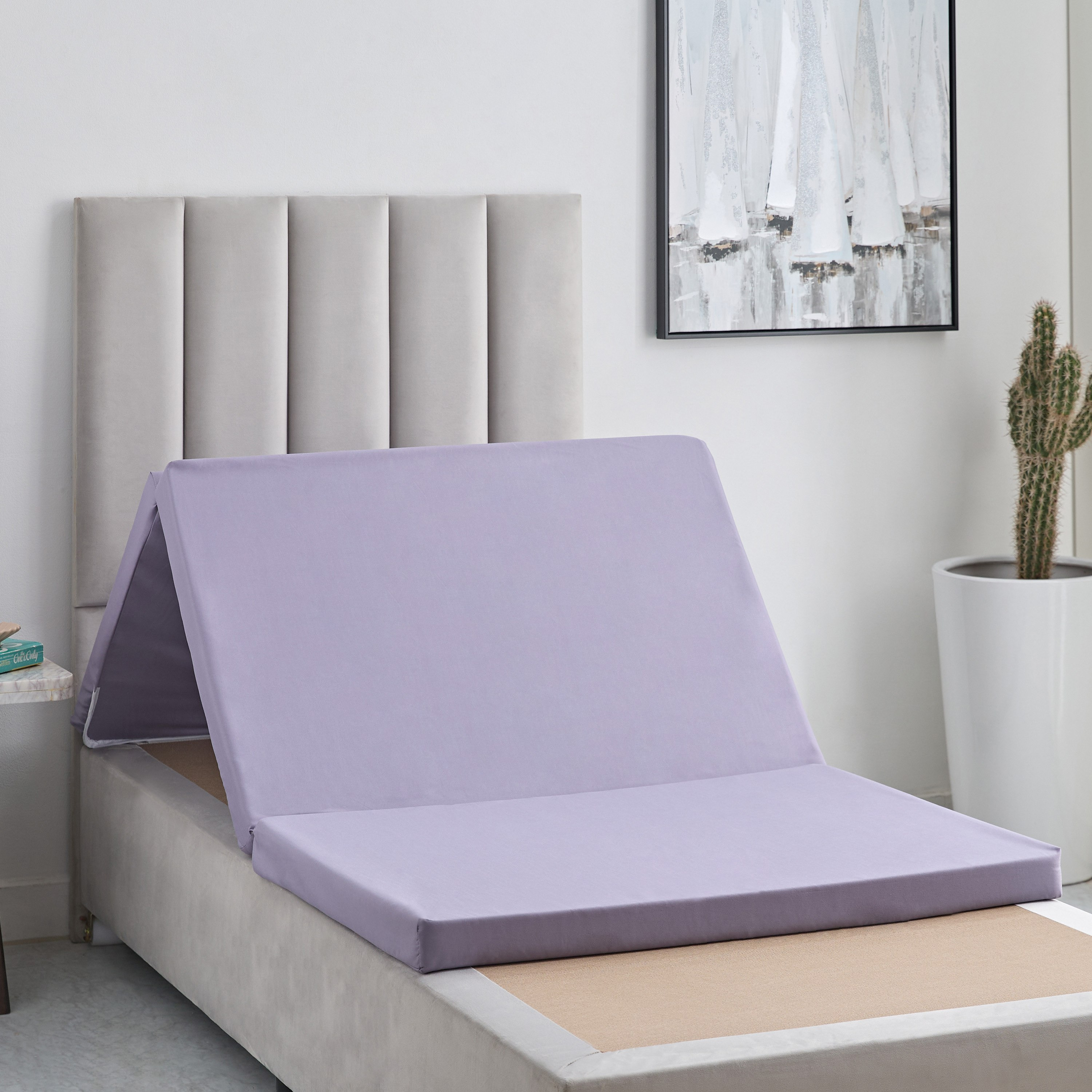 Luno Oslo Trifold Foam Folding Single Mattress - 90x190x6 cm-hbxfurniture-bedroom-mattresses-single-image-8