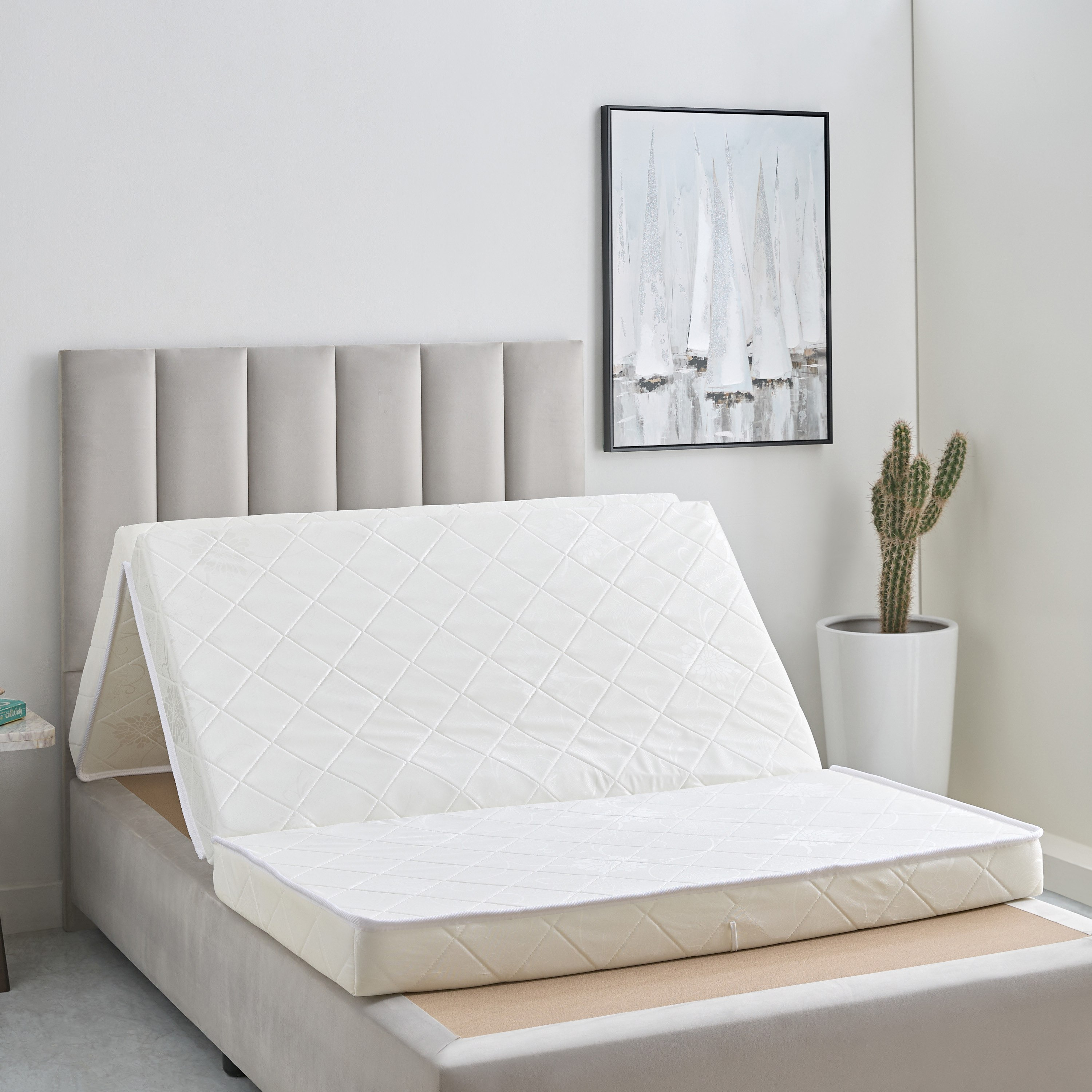 Luno Resty Trifold Foam Folding Twin Mattress - 120x200x10 cm-hbxfurniture-mattresses-twin-image-6
