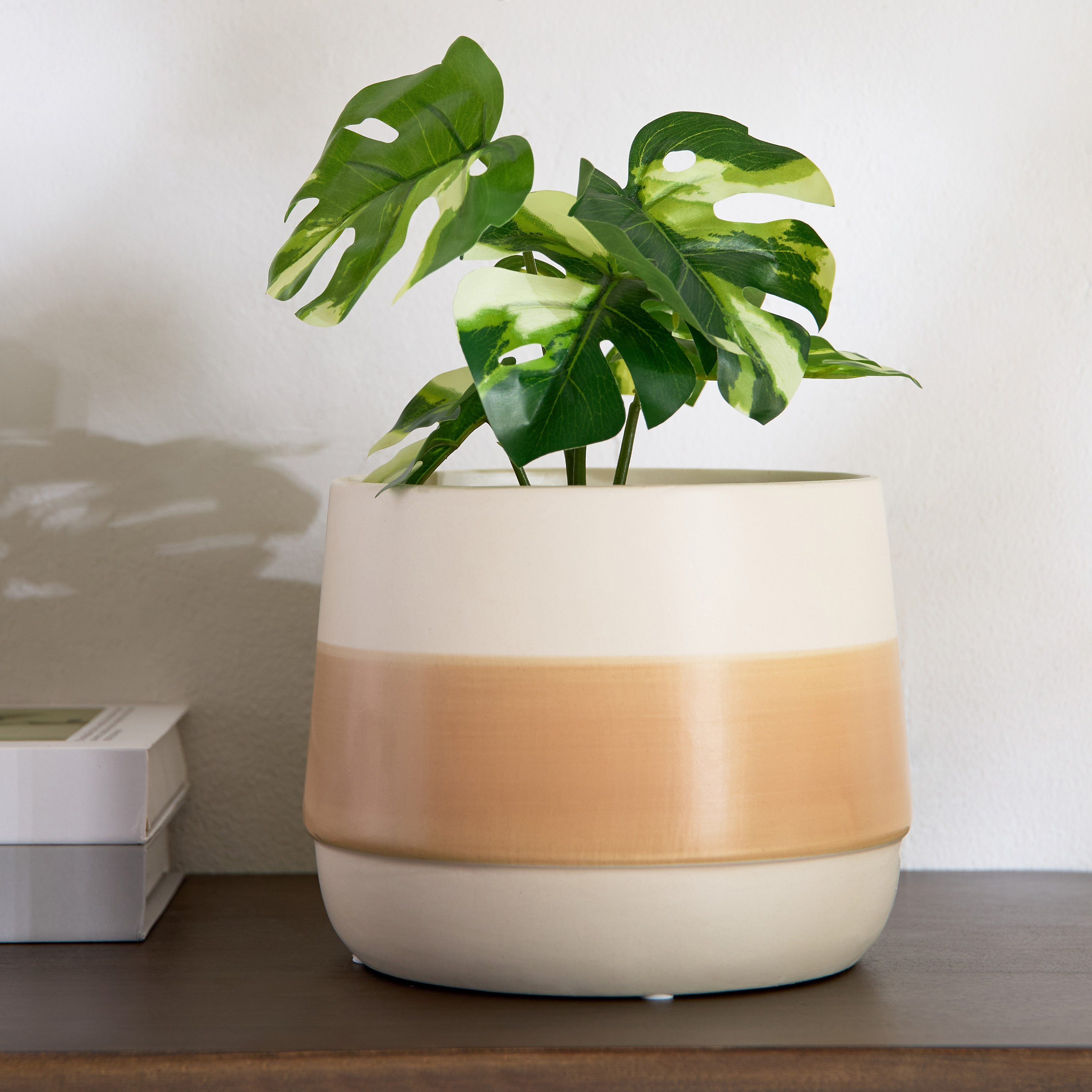 Vesus Dolomite Plant Pot - 18.5x18.5x14.5 cm-PROMO_HB_AE_B1G1_250925-image-1