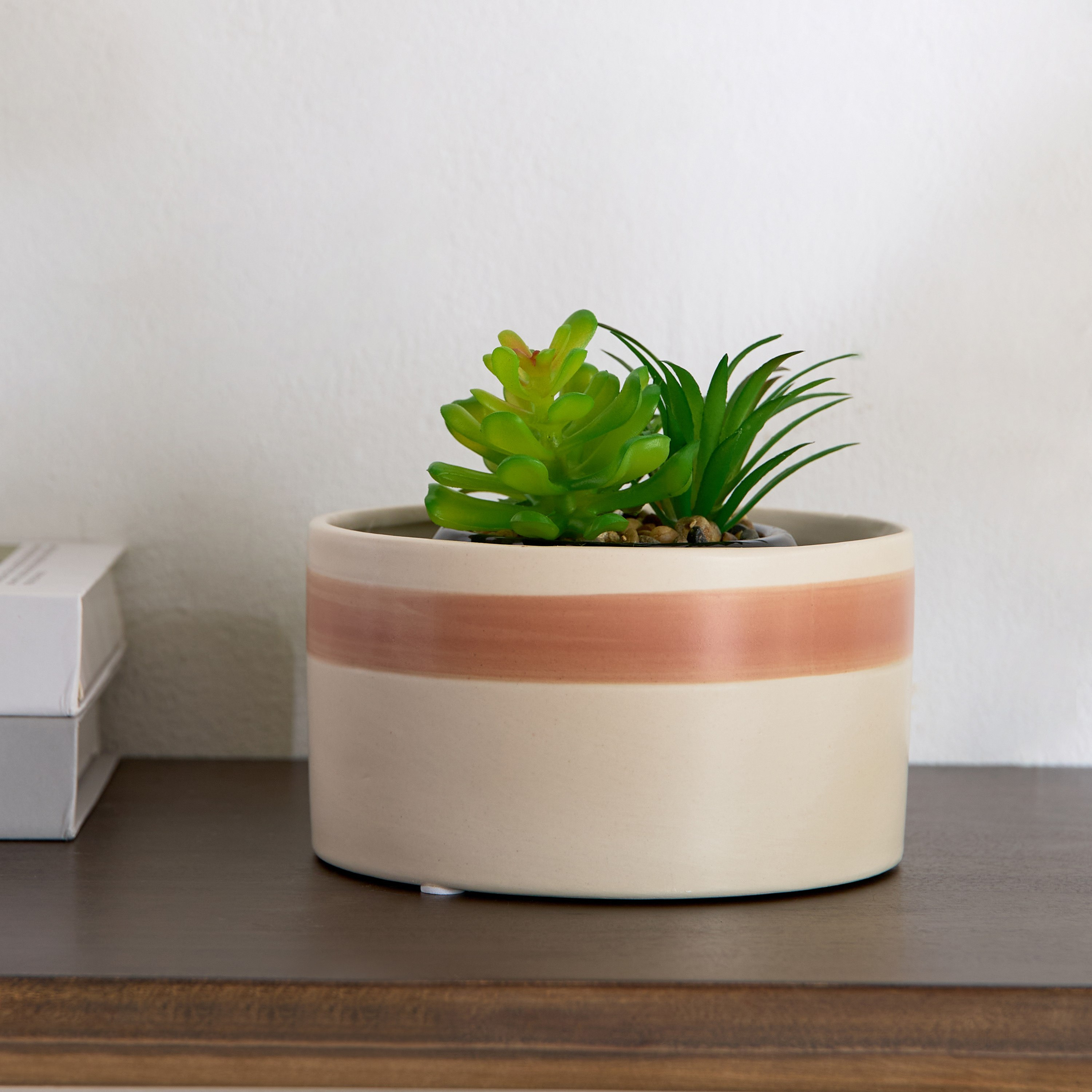 Vesus Dolomite Plant Pot - 14.5x14.5x8 cm-PROMO_HB_AE_B1G1_250925-image-1