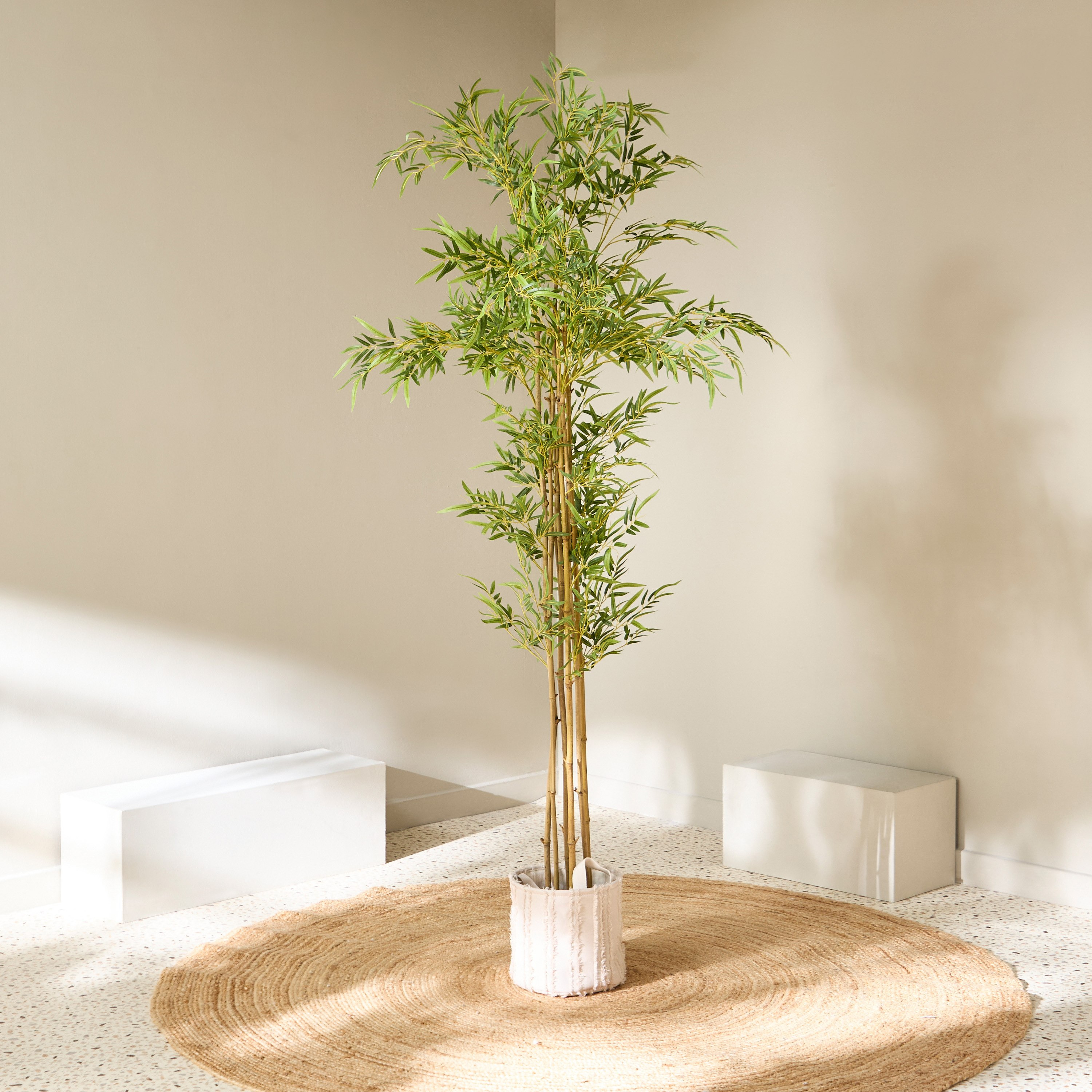 Teodora Artificial Bamboo Tree - 220 cm-hbxdecorandfurnishings-homeaccessories-artificialflowersandplants-image-1